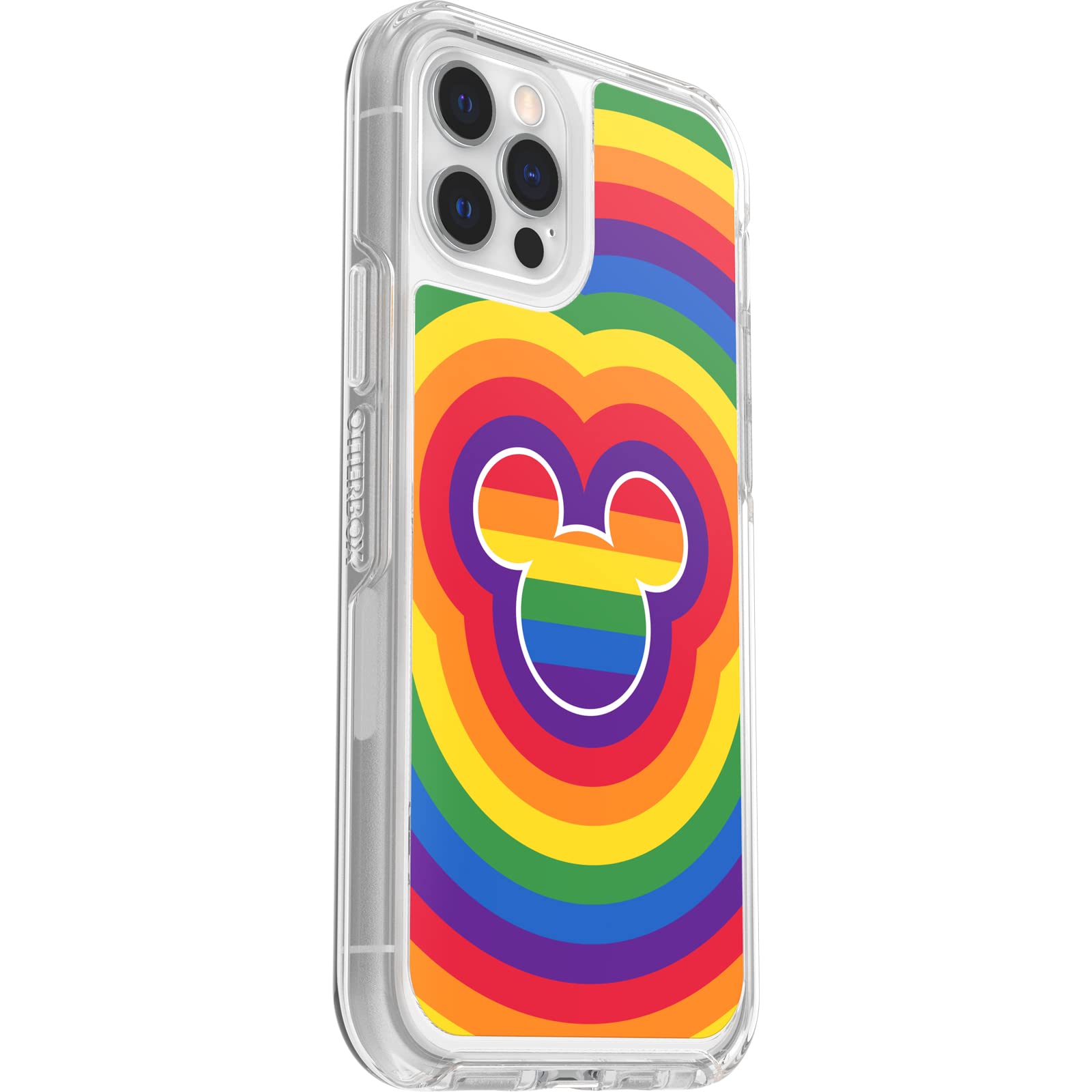 Otterbox Iphone 12 And 12 Pro Symmetry Series Series Case   Disney Pride, Ultra Sleek, Wireless Charging Compatible, Raised Edge