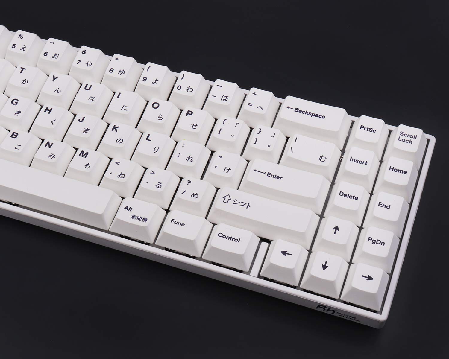 Gliging 135 Keys Pbt Japanese Keycaps Cherry Profile Dye Sub White Theme Minimalist Style Suitable For Mechanical Keyboard