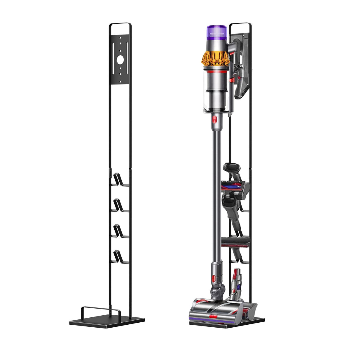 Foho Vacuum Stand Compatible For Dyson V15 V11 V10 V8 V7 V6, Metal Storage Bracket Stand Holder Compatible For Dyson Handheld Dc