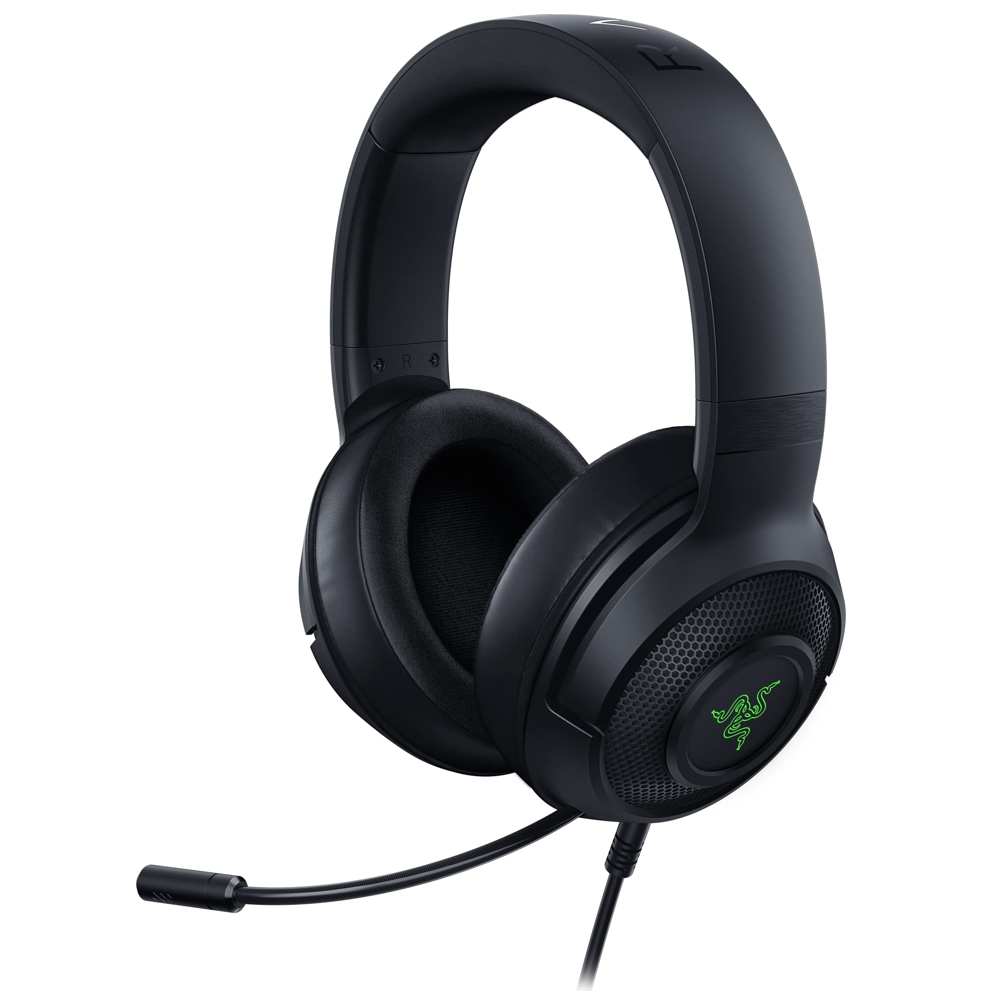 Razer Kraken V3 X Gaming Headset: 7.1 Surround Sound - Triforce 40mm Drivers - HyperClear Bendable Cardioid Mic - Chroma RGB Lig