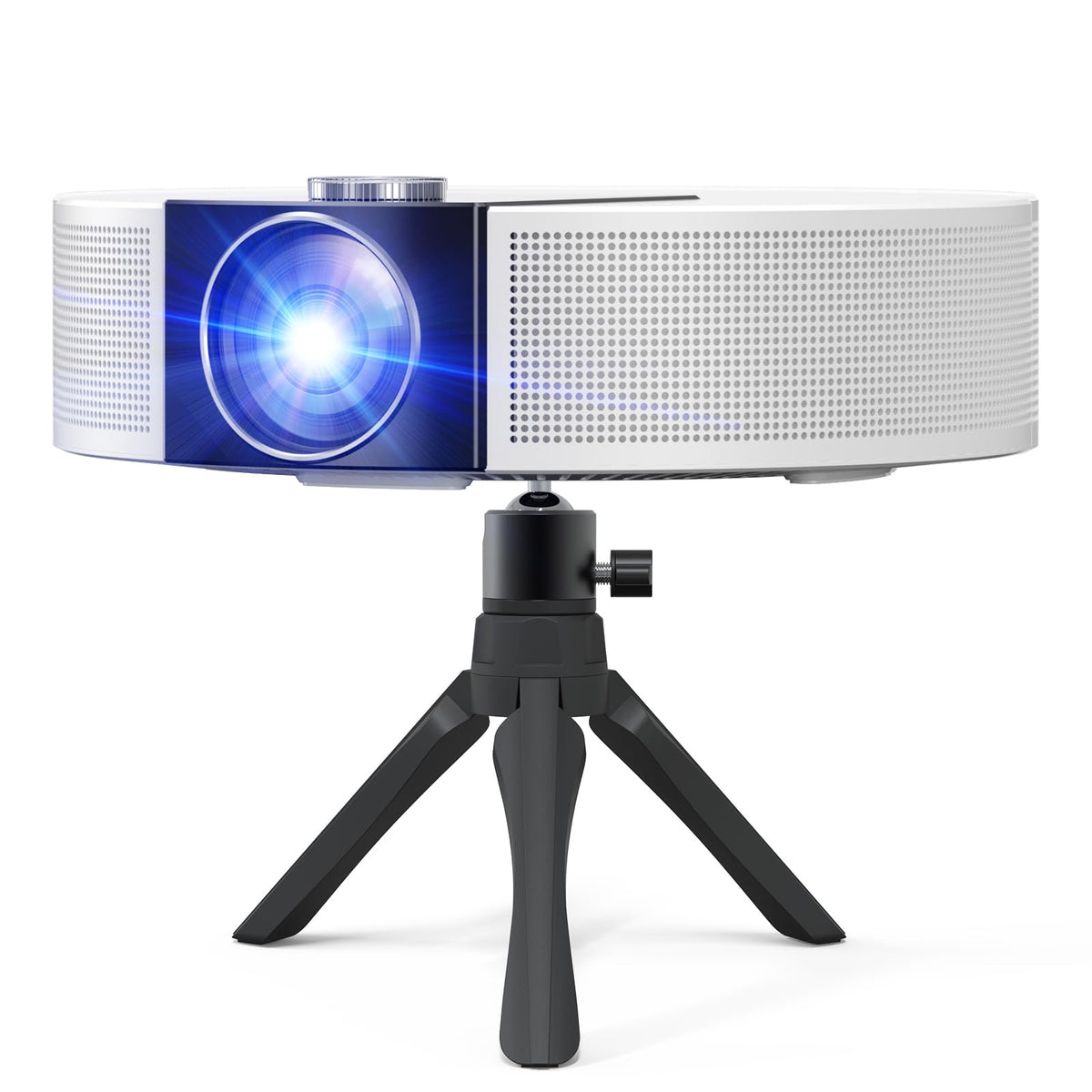 ?? 2024 Premium 4K Mini Projector With Free Tripod | 20000L Native 1080P | 5G Wifi, Bluetooth | Portable Fhd Projector For Smart