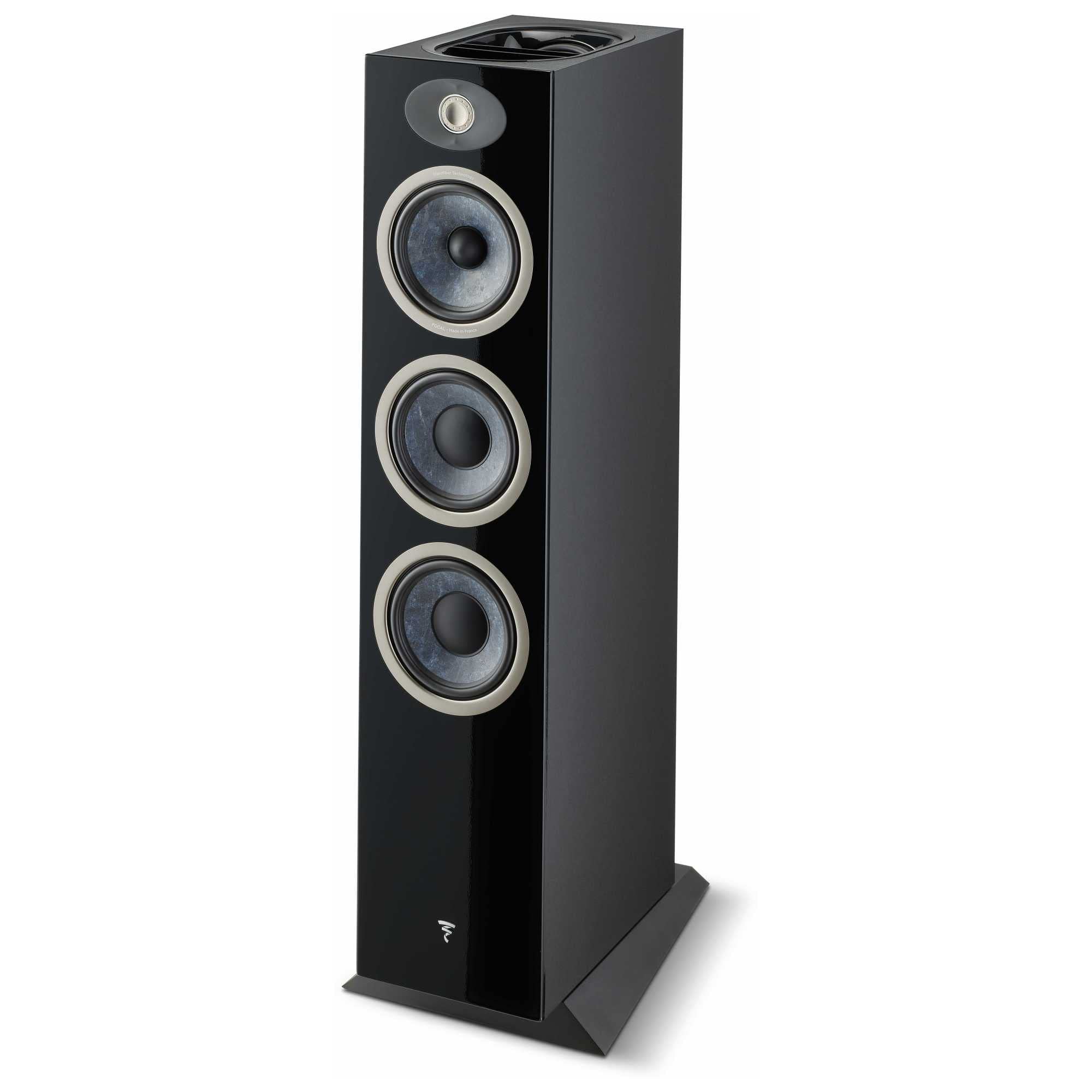 Focal Theva N3-D - Dolby Atmos Compatible 3-Way Floorstanding Loudspeakers with 6.5-Inch Drivers, Sold Individually, Black - FTH