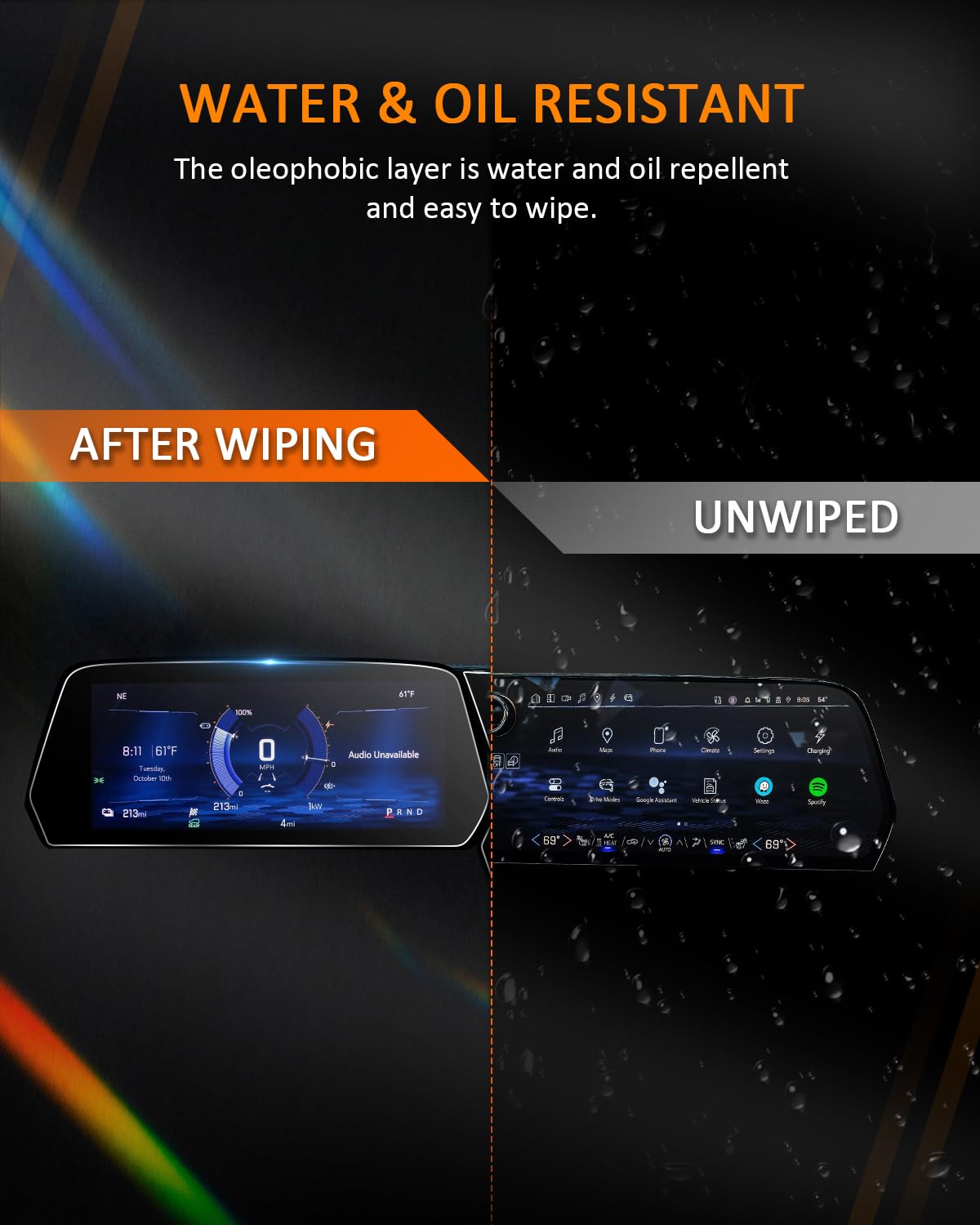 (4Pcs) Blazer Ev/Traverse/Equinox Ev/Silverado Ev 2024 2025 Screen Protectors, 17.7' Touchscreen & 11' Gauges, For Chevrolet 2024 2025 Blazer Ev/Traverse/Equinox Ev/Silverado Ev Accessories(Ls, Lt, Z71, Rs, 2Lt, 2Rs, 3Lt, 3Rs)