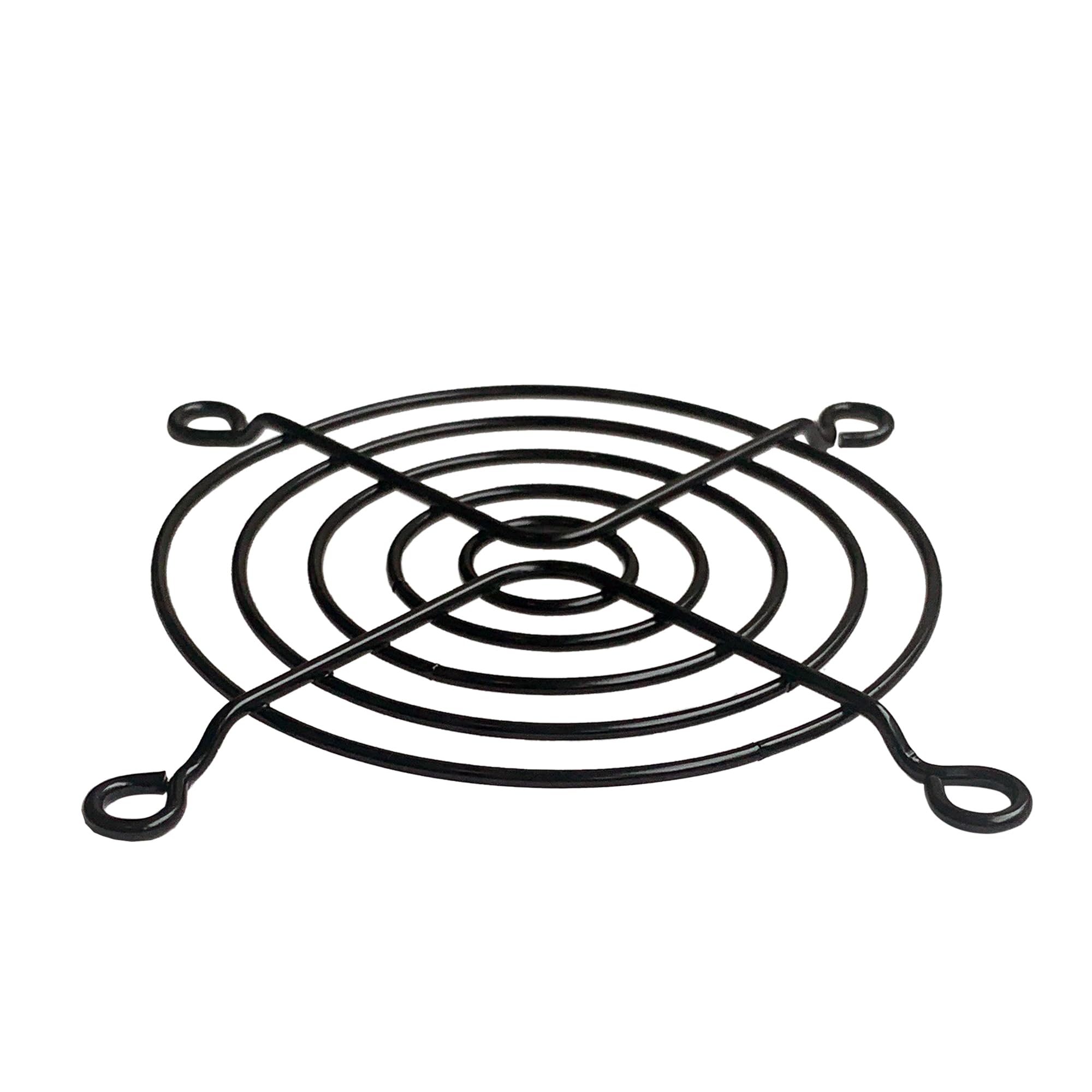 80Mm Black Fan Grill (4 Pack)