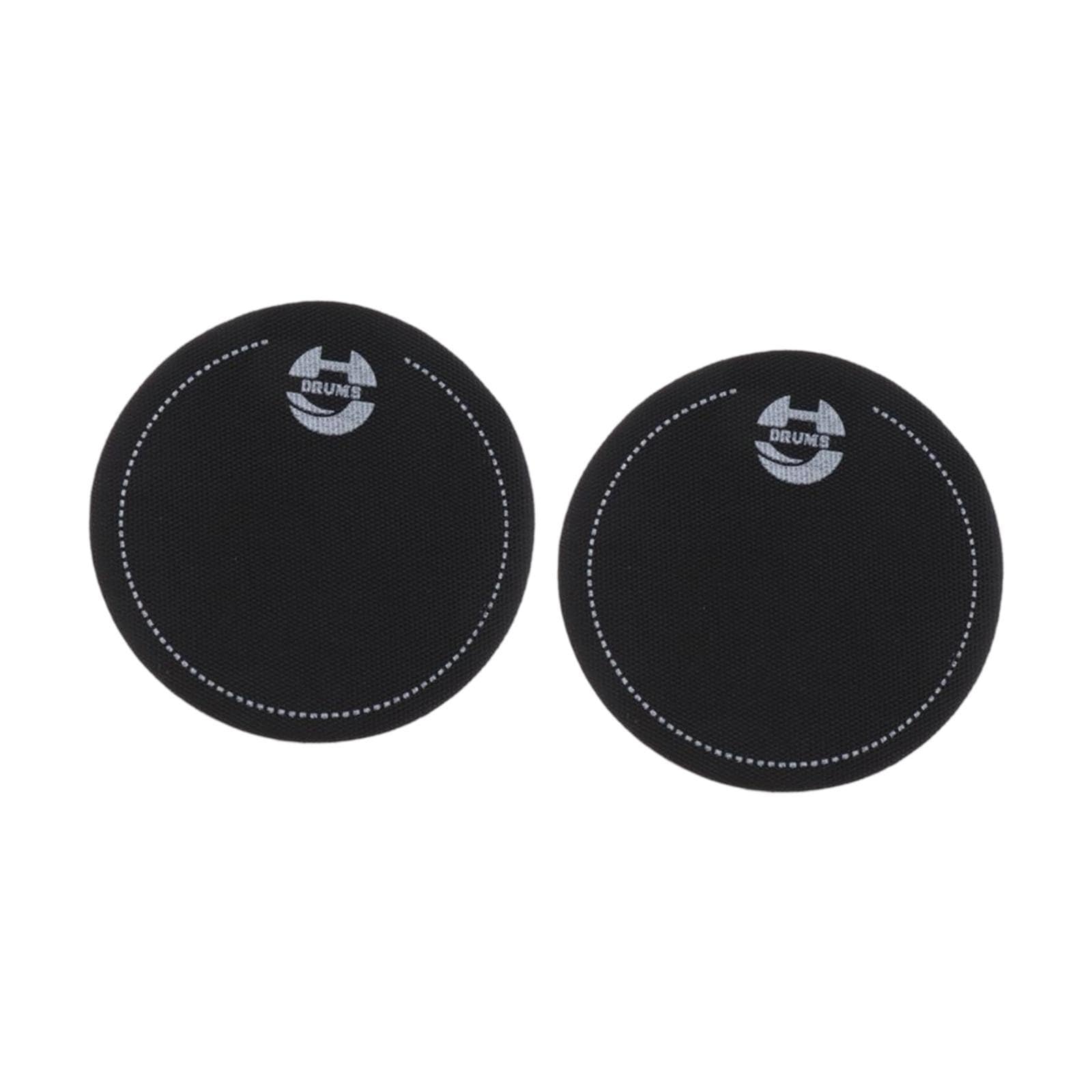 Enakshi 2 X For Kick Drum Percussion Accessory Drum Single Pedal Patch Self Sticky Black