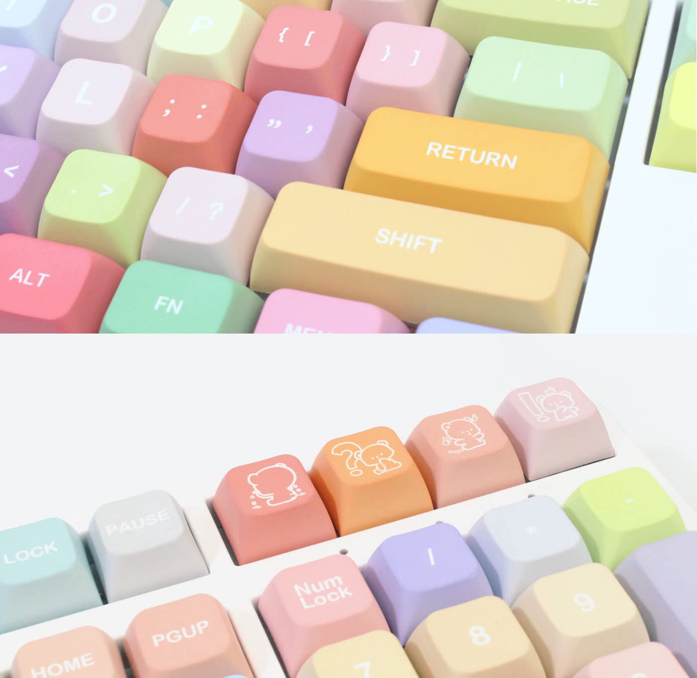 Ilycheegami Pbt Material Xda Candy Keycap Set 5 Side Dye Sublimation Universal Mechanical Keyboard Keycaps Compatible With Cherr