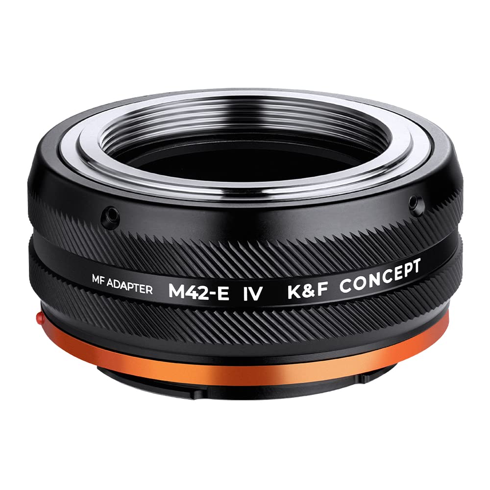 K&F Concept Lens Mount Adapter M42 Nex Iv Manual Focus Compatible With M42 Lens And Sony E Mount Camera Body