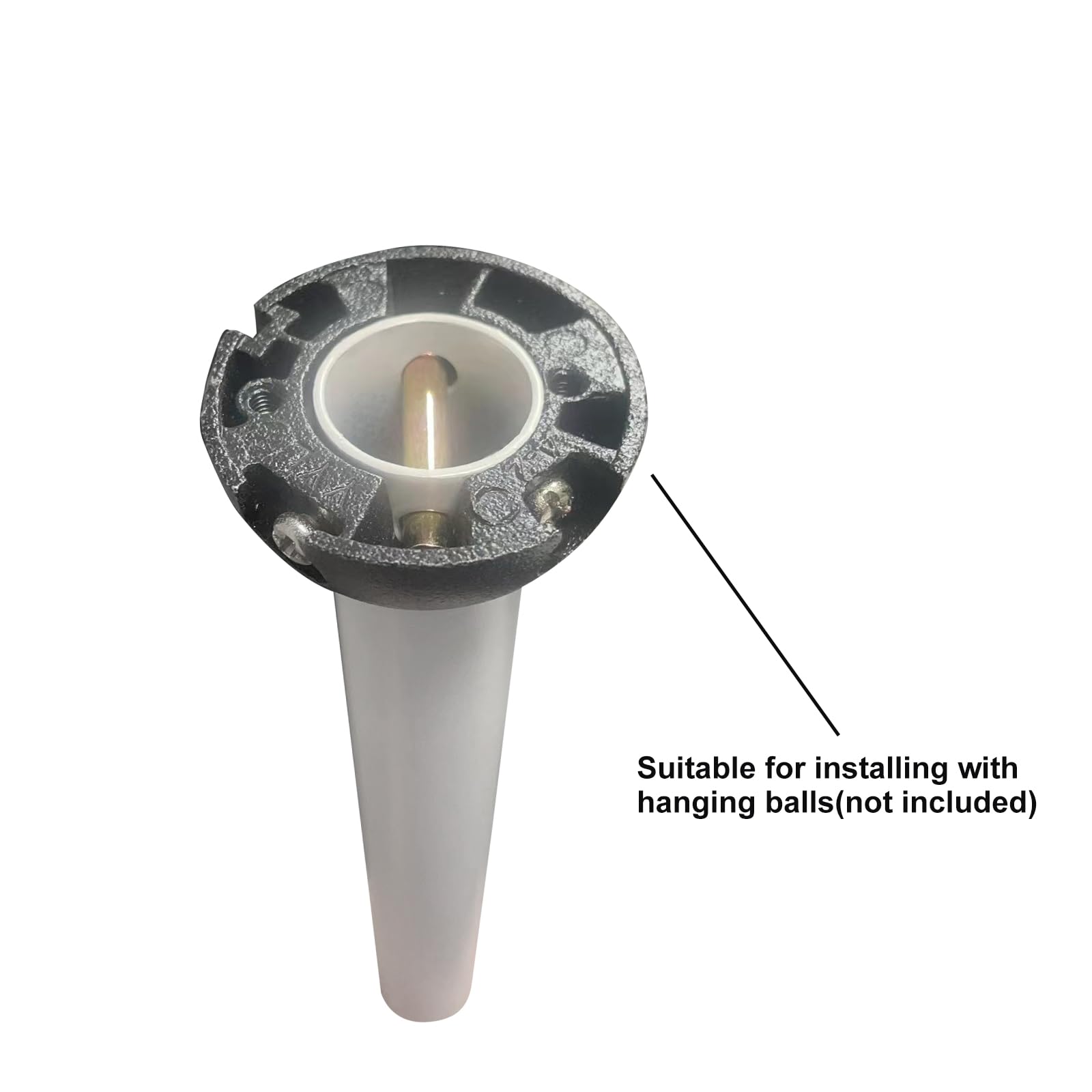 Fujibonny 68'' Ceiling Fan Downrod, ?1'' Outside Diameter?Matte White Extension Downrod Including 5 Extension Wires And 4 Wiring