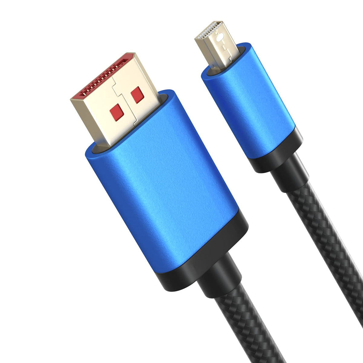 8K Mini Dp To Displayport 1.4 Cable 6 Ft, Bolaazul Bi Directional Dp To Mini Displayport Cable Mini Dp To Dp Male Cord 1.8M Nylo