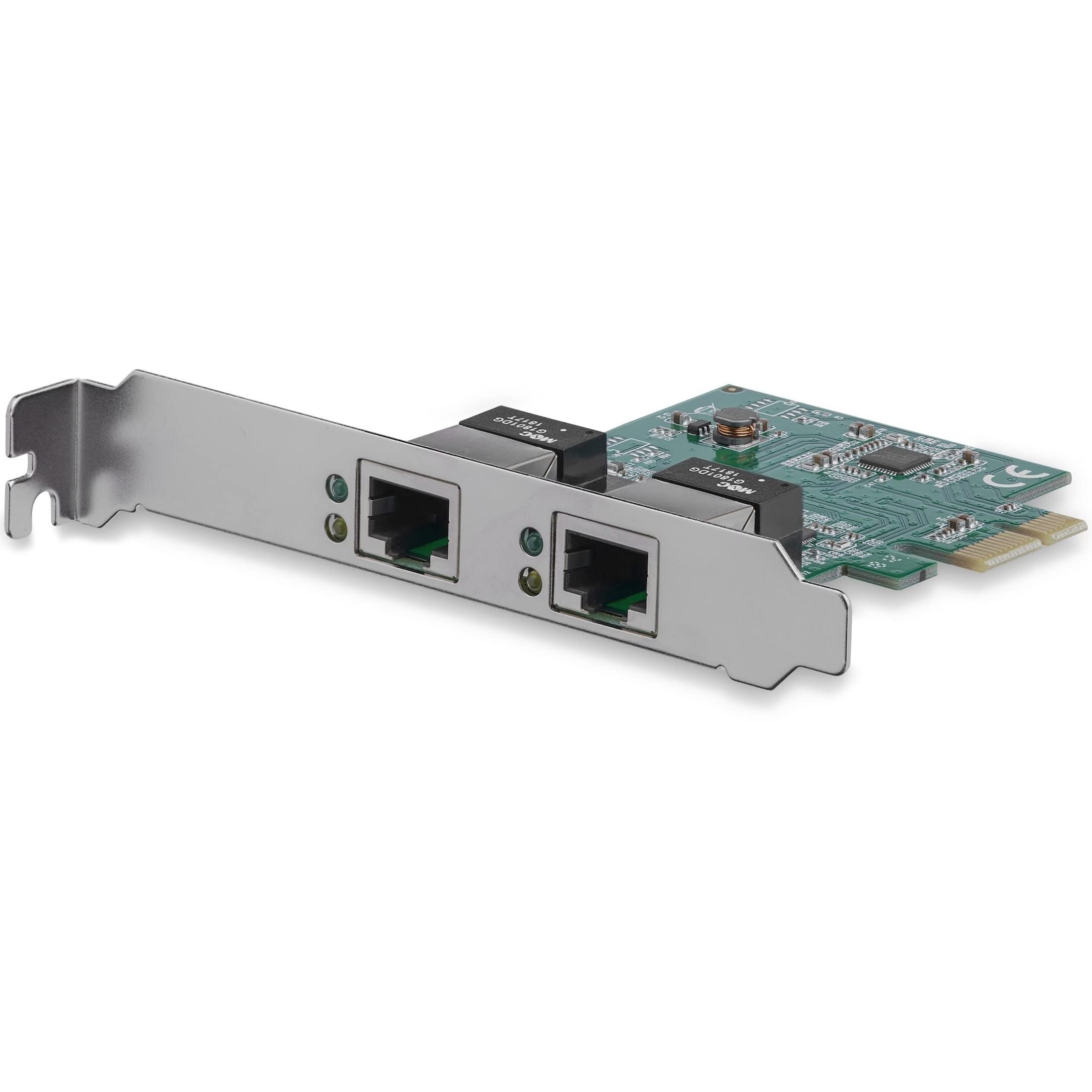 Startech.Com Dual Port Pcie Network Card   Low Profile   Rj45 Port   Realtek Rtl8111H Chipset   Ethernet Network Card   Dual Por