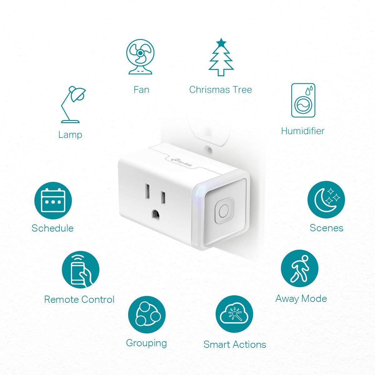 Kasa Smart Plug Hs103P2, Smart Home Wi Fi Outlet Works With Alexa, Echo, Google Home & Ifttt, No Hub Required, Remote Control,15