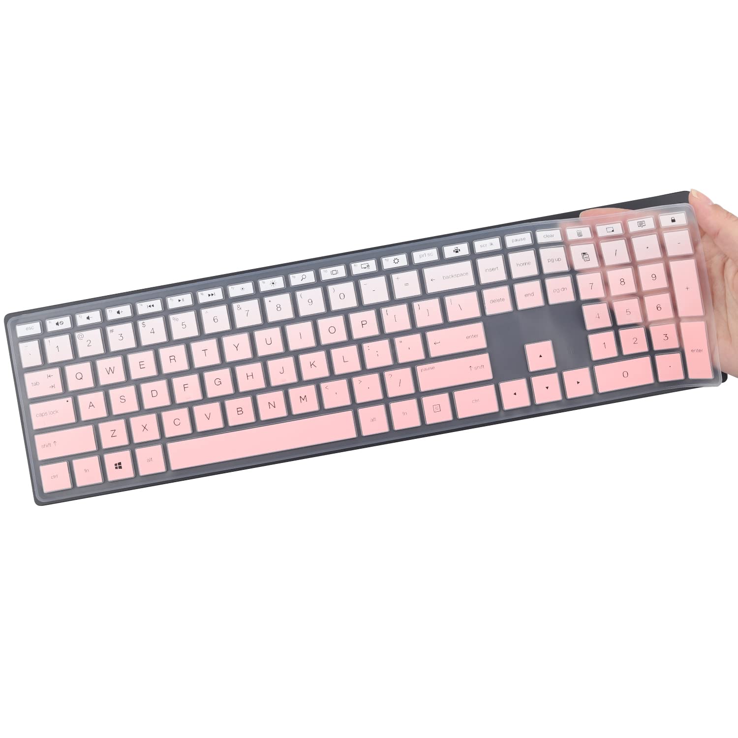 Silicone Keyboard Cover Skin Compatible With Hp Pavilion 27'' All In One Desktop Hp Pavilion 27 Xa0014/27 Xa0055Ng/0370Nd/0076Hk