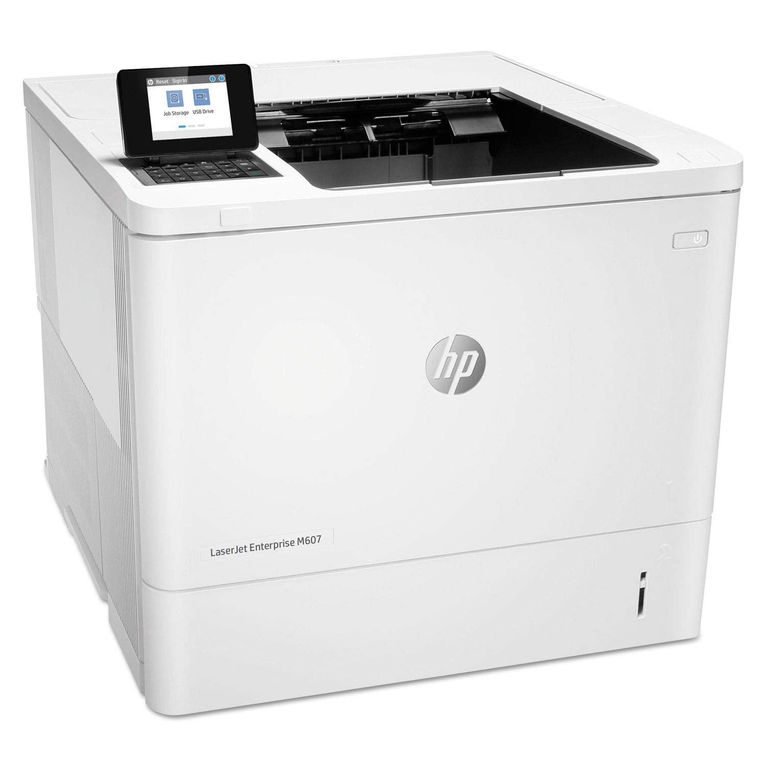 Hp Laserjet Enterprise M607Dn (K0Q15A), Duplex Monochrome Laser Printer - Ethernet And Wi-Fi Connectivity, White