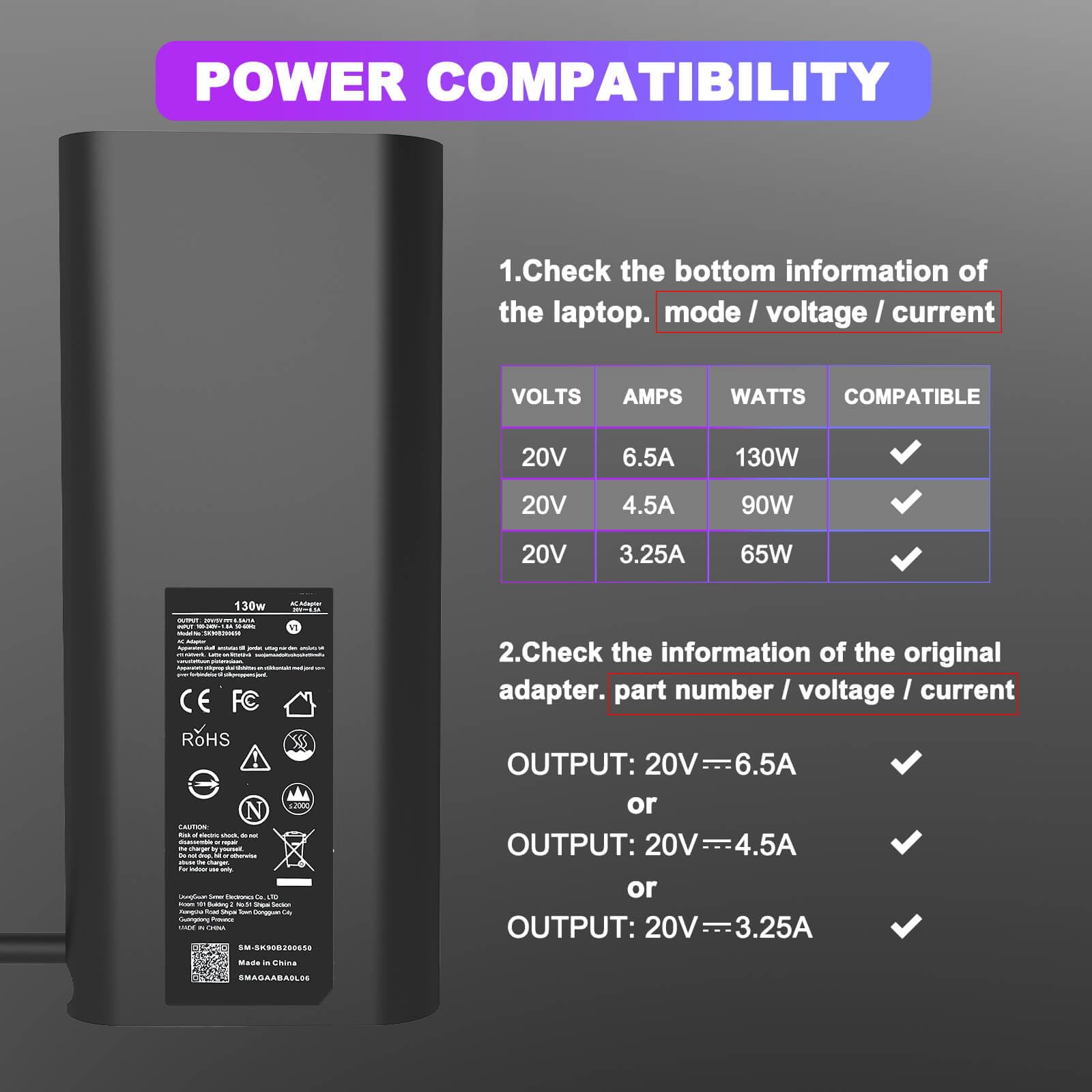 130W Ac Adapter For Dell Laptop Charger Usb C   Dell Computer Charger For Xps 15 17 9500 9570 9575 9730 9530 Precision 5550 5560