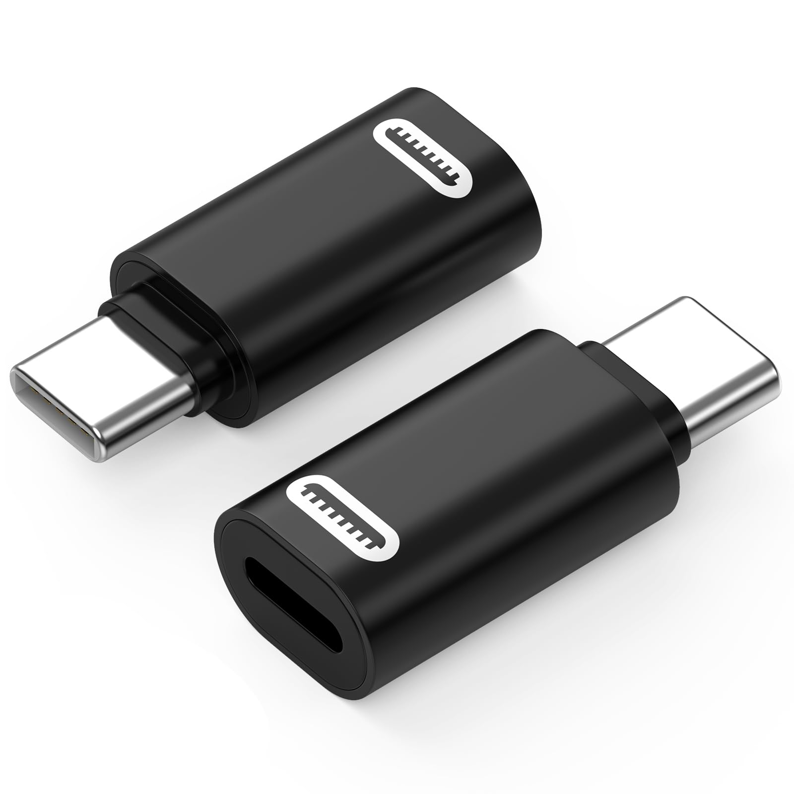 MoKo Lightning Female to USB C Male Adapter, 2Pack USB C to Lightning Adapter for iPhone 15/16 Pro/16 Pro Max/Plus,Galaxy S24, iPad Pro/Air,for Fast Charging/Data Transfer, Not for Audio/OTG, Black PD