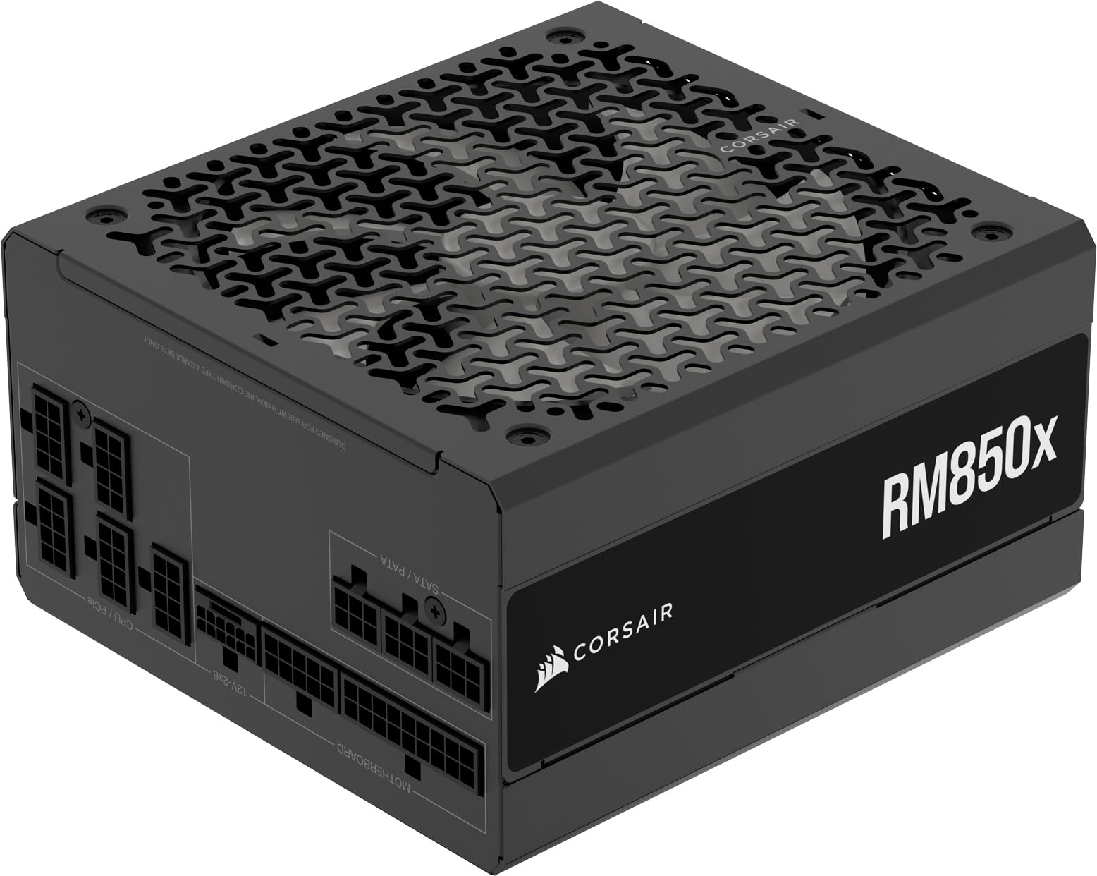 CORSAIR RM850x Fully Modular Low-Noise ATX Power Supply - ATX 3.1 Compliant - PCIe 5.1 Support - Cybenetics Gold Efficiency - Na