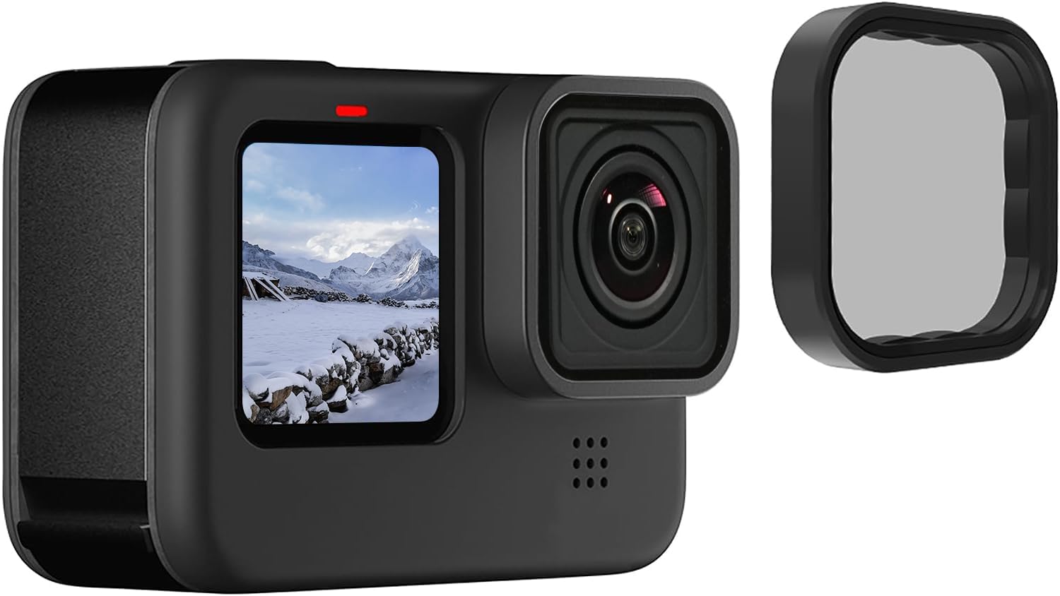 Telesin Polarizing Filter For Gopro Hero 12 Hero 11 Hero 10 Hero 9 Black, Cpl Circular Polarizer Filter Lens Protector For Go Pr