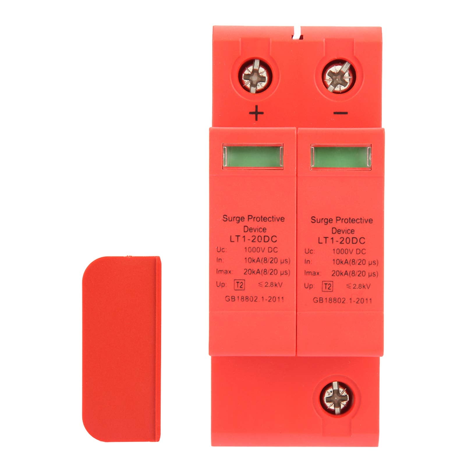 Oumefar Dc 1000V 2P House Protector 10 20Ka Low Voltage Arrester Device Flame Retardant Din Rail Device For