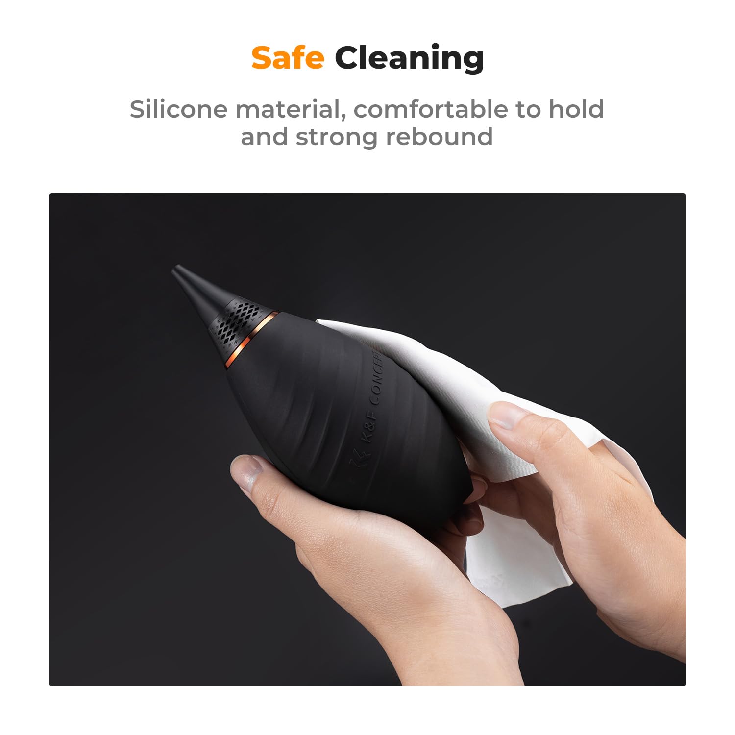 K&F Concept Soft Tip Strong Air Blower, Single Air Intake Camera Lens Blower With Short Nozzle, For Digital Slr Lens Sensor Lcd