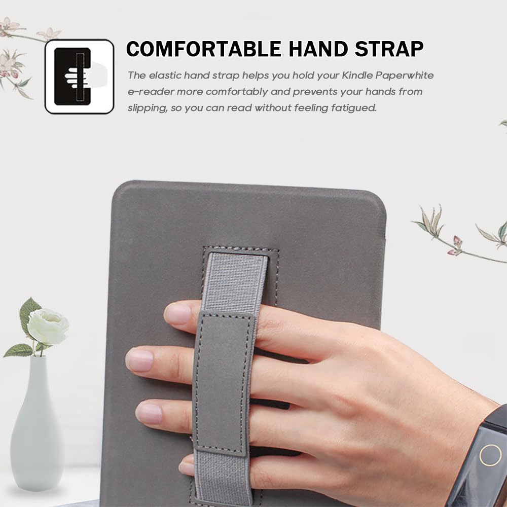 Scsvpn Case For 6.8'' Kindle Paperwhite 11Th Generation 2021 Release & Kindle Paperwhite Signature Edition, Lightweight Pu Leath