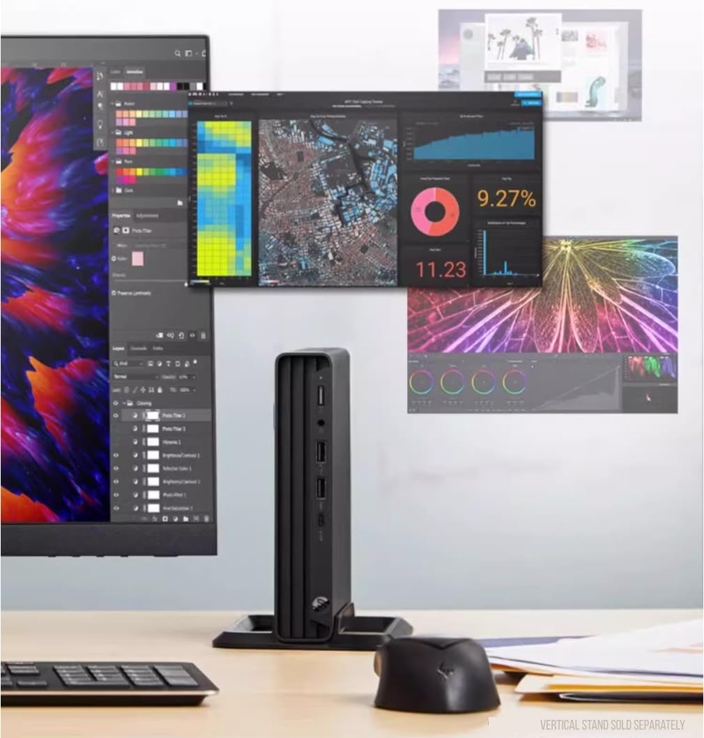 Hp Pro Mini G9 Desktop Computer, 13Th Gen Intel Core I5-1335U(Up To 4.6Ghz), 8Gb Ram, 256Gb Pcie Ssd, Wi-Fi 6, Hdmi, Type-C, Dp,