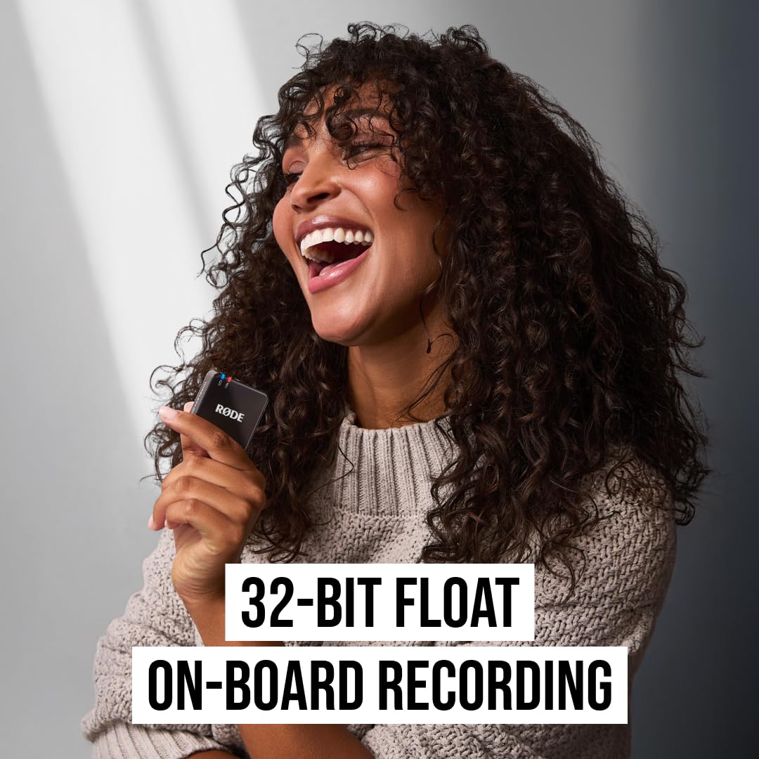 Rde Wireless Go (Gen 3) - Compact Wireless Mic - Pristine Audio, 32-Bit Float Recording, Automatic Level Control, For Phones, Ca