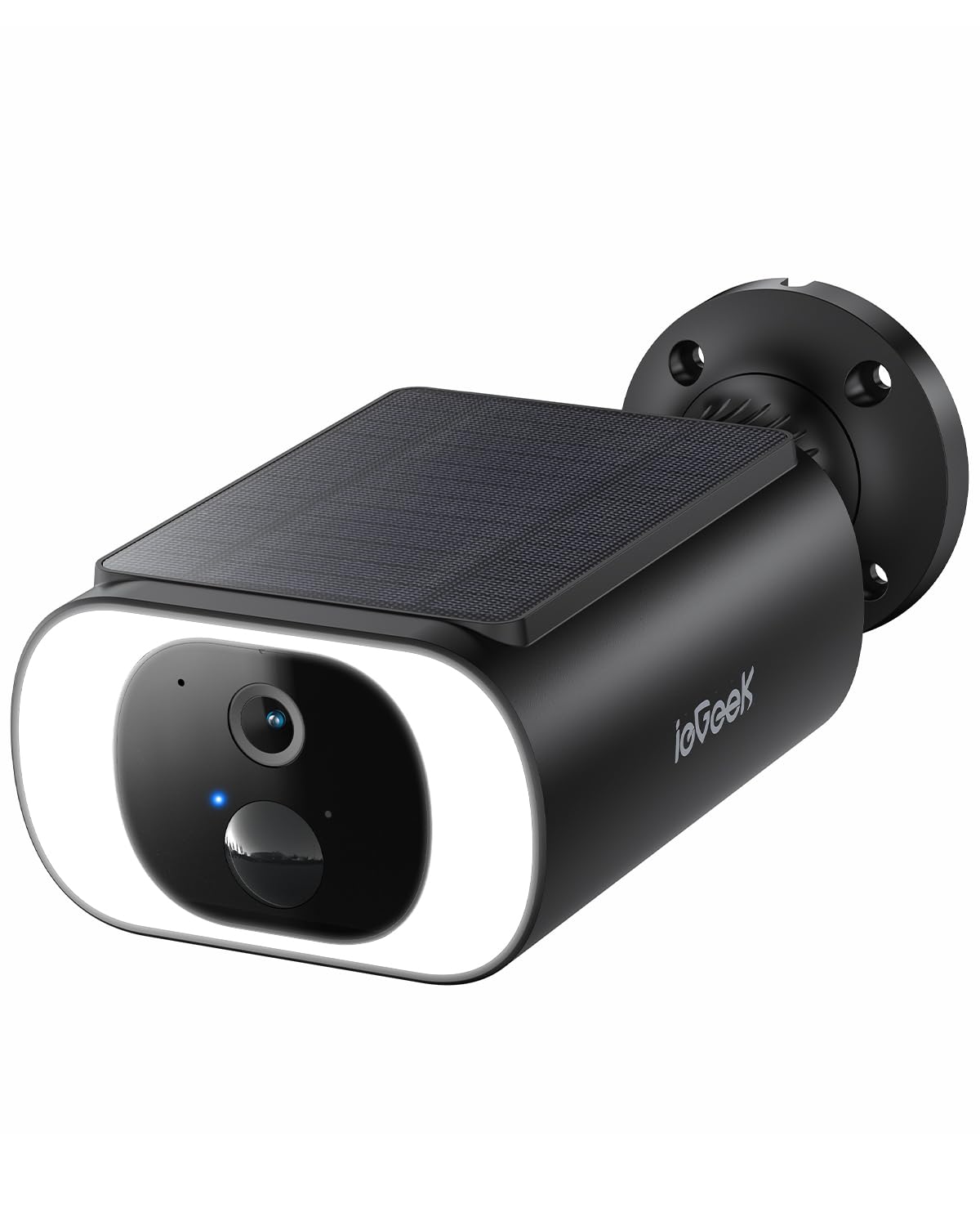 Iegeek S1 Solar Security Cameras Wireless Outdoor, 2K Wifi Battery Powered Home Surveillance Camera With Embedded Solar Panel, A