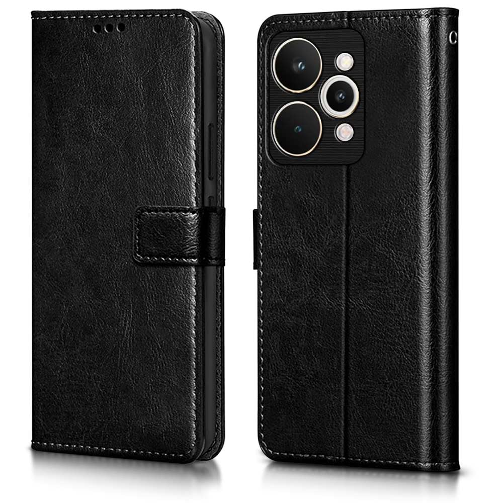 Wow Imagine Shock Proof Flip Cover Back Case Cover For Realme 15 5G (Flexible | Leather Finish | Card Pockets Wallet & Stand | B