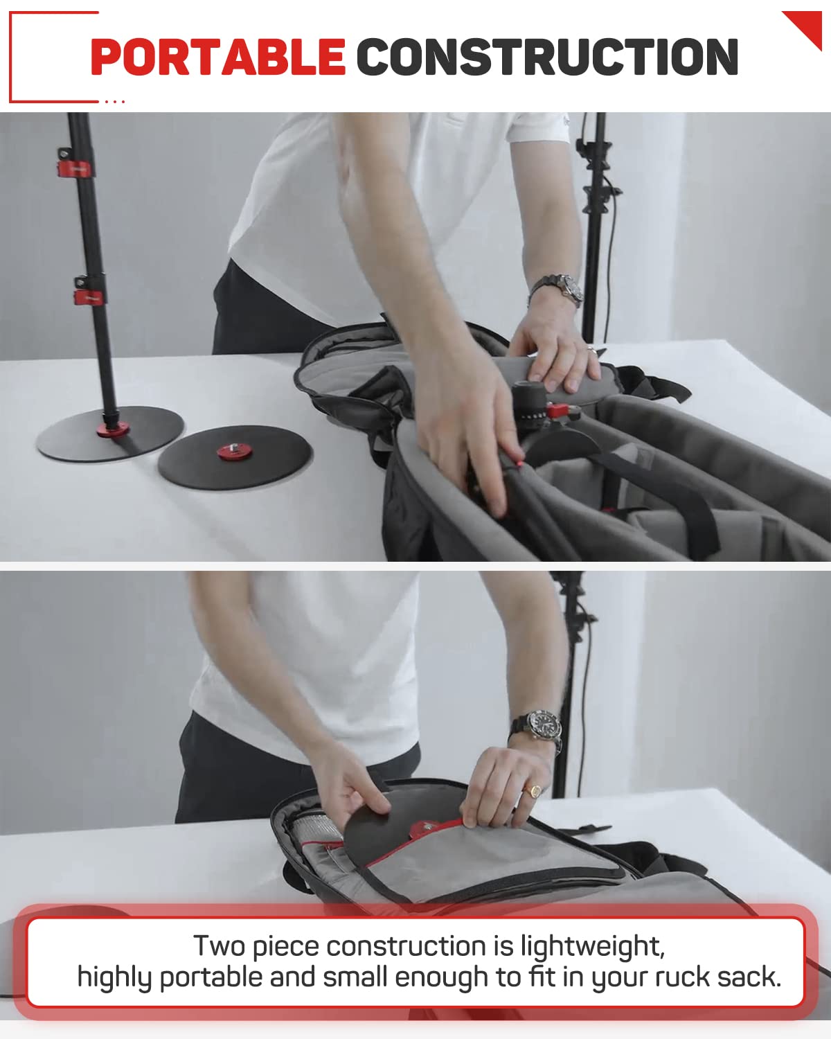 Ifootage Round Base Monopod Cobra 2, 60'' Indoor Stand Monopod, Aluminum Camera Monopod With Base, Video Monopods With Round Bas