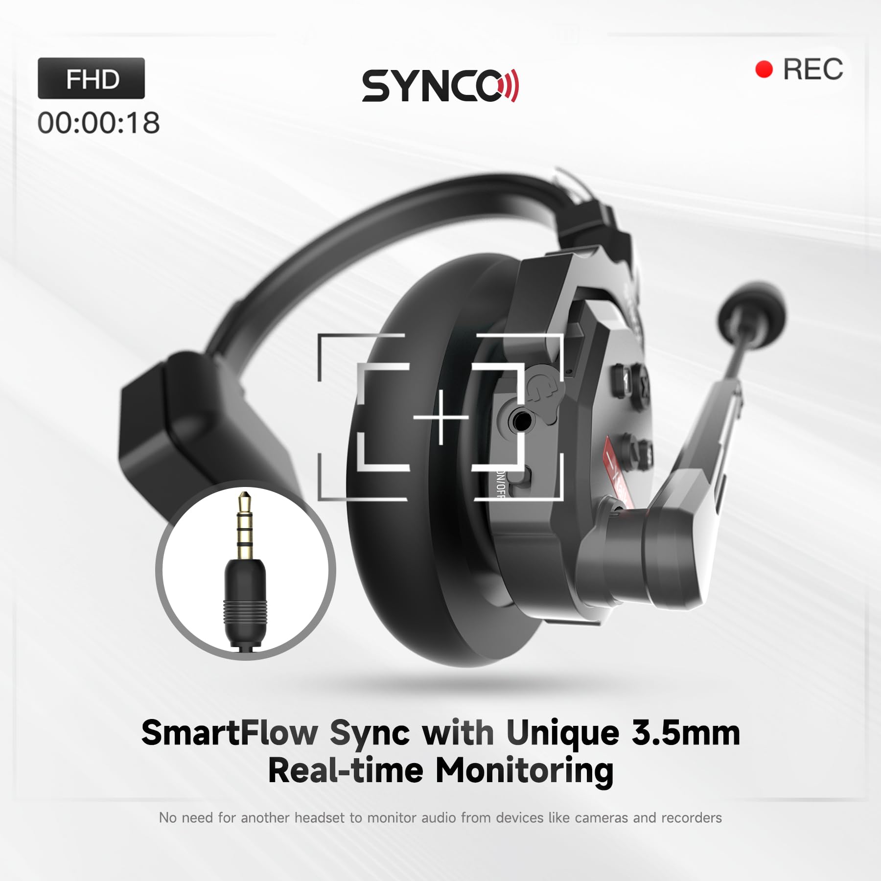Synco Xtalk X2 2.4Ghz Wireless Headset With Microphone Intercom System Random Master Device Design For Movie Shoot Live Show Sta