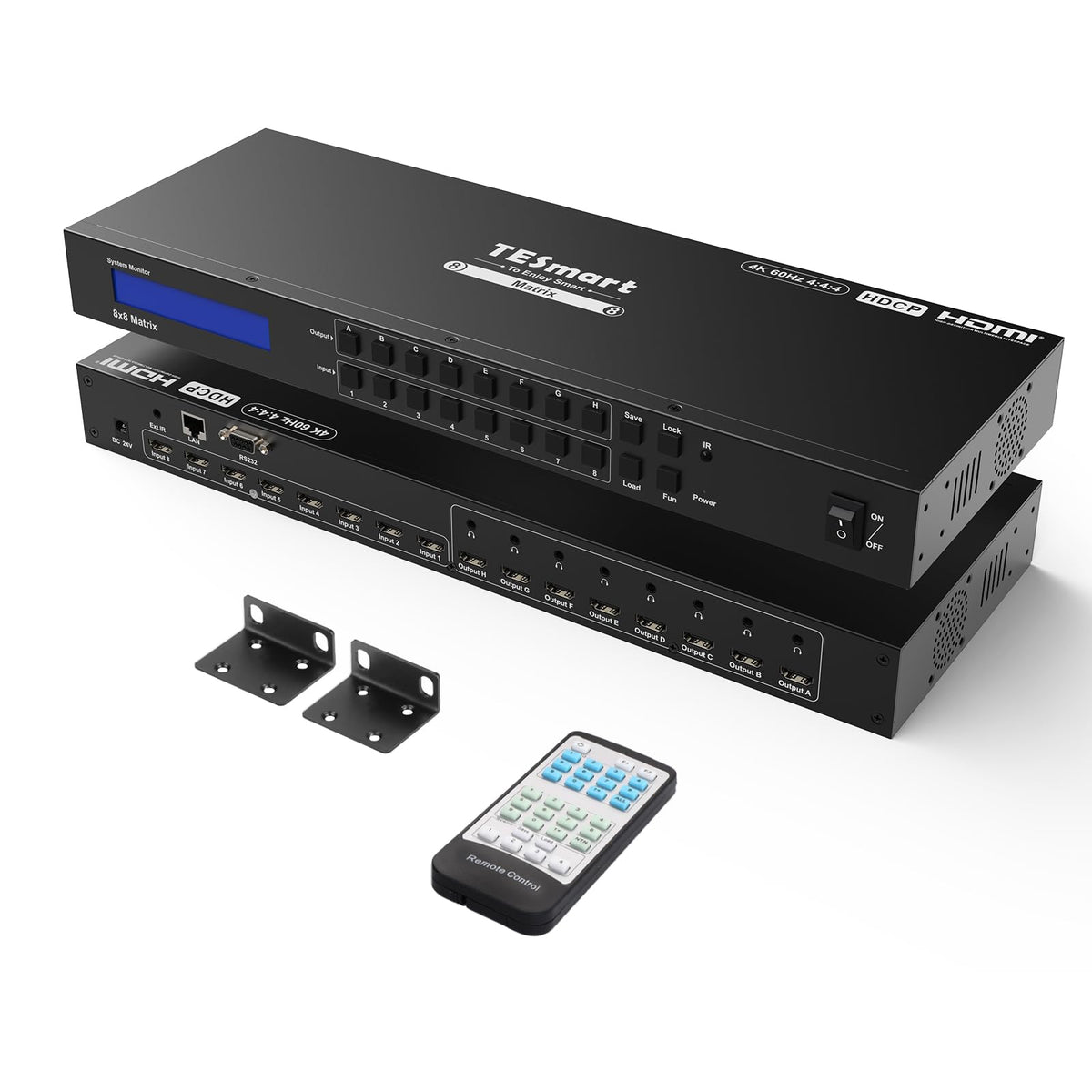 TESmart 8x8 HDMI Matrix 4K Matrix Switcher Support EDID, Ultra HD 4K ...