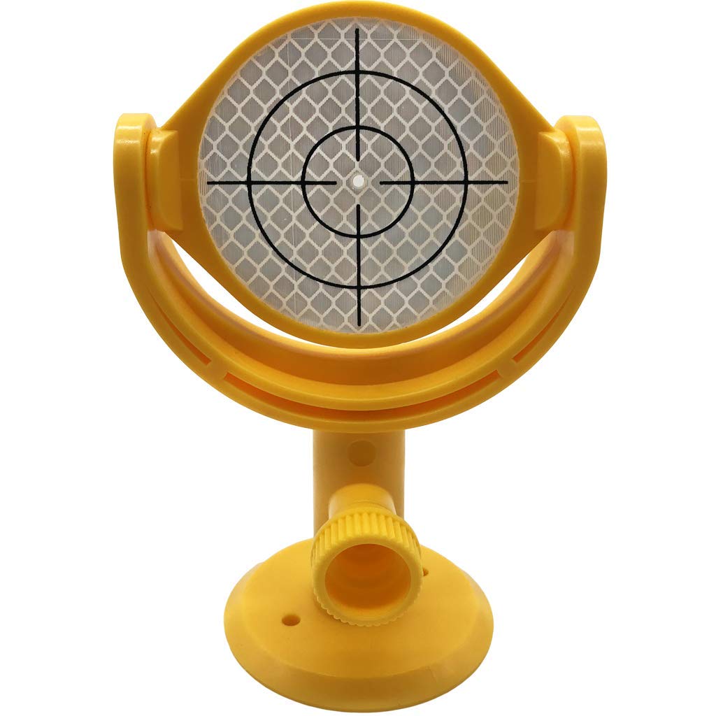 Geoleni Mini Prism Surveying, Surveying Prism Reflective Target Sheet With Holder Mp103 With Printed Crosshair