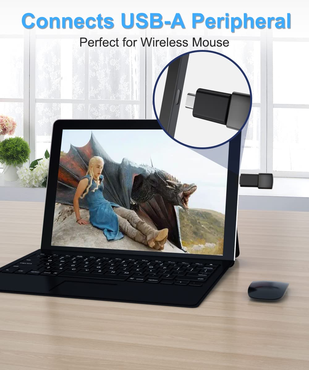 Elebase 4Pack Usb To Usb C Adapter With Type C Male To 3.0 Female Adaptor,Thunderbolt 4 To Usba Otg Converter Block Plug For Iph