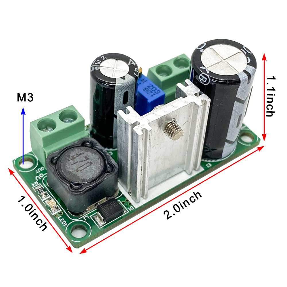2Pcs Mini Ac/Dc To Dc Buck Step Down Converter Ac 5 30V Dc 5V 48V 24V 36V 48V To Dc 3.3V 33V 12V Adjustable Voltage Regulator Po