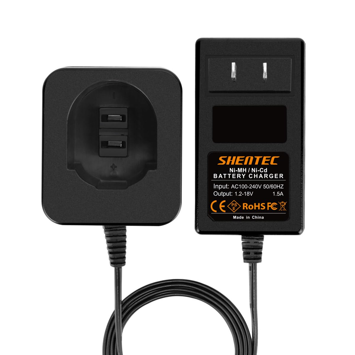 Shentec 7.2V 18V Battery Charger Compatible With Black And Decker Ps120 Ps130 Ps140 Ni Mh/Ni Cd Pod Style Batteries