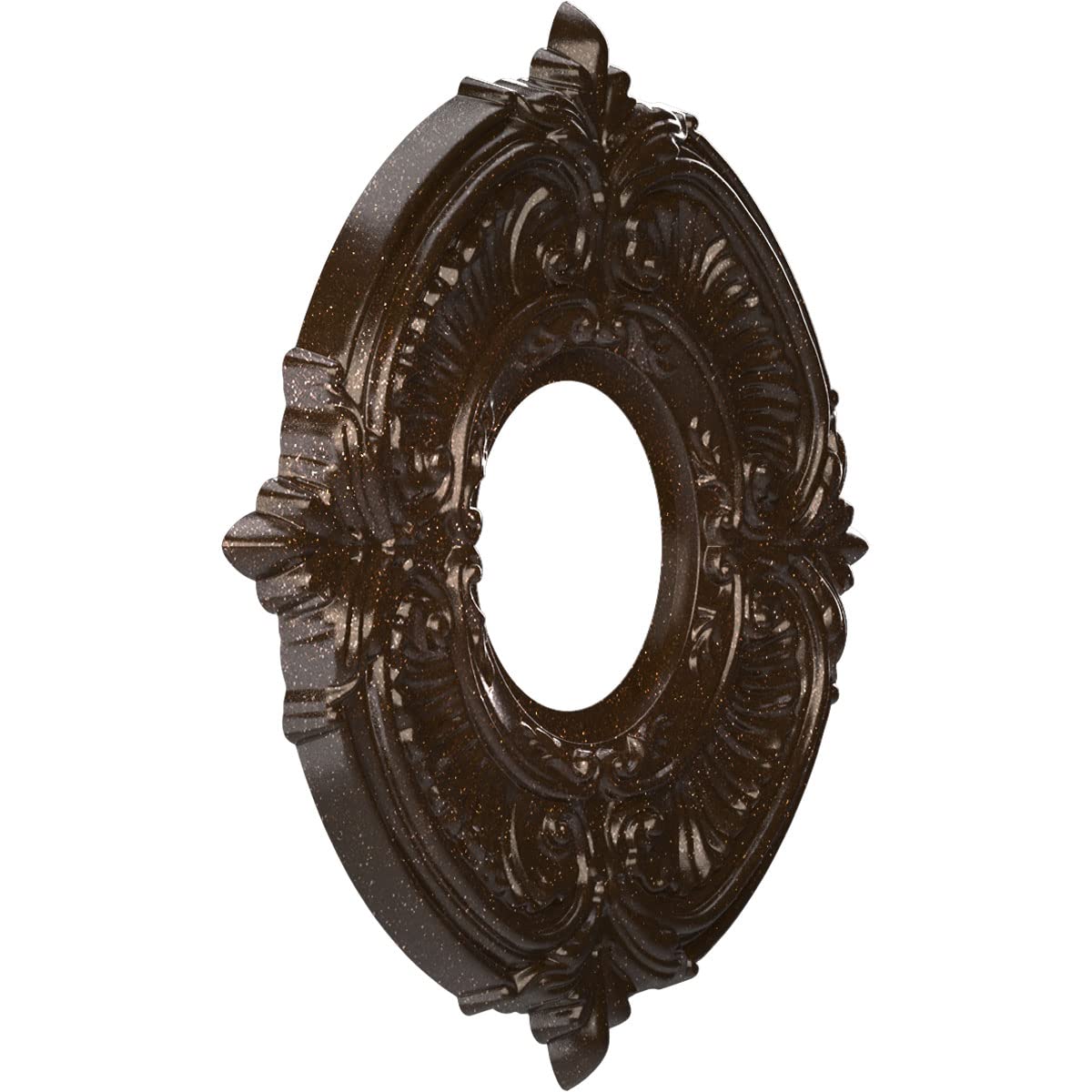 Ekena Millwork Cmp10Atamb Attica Thermoformed Pvc Ceiling Medallion (Fits Canopies Up To 4 1/8), 10Od X 3 1/2Id X 3/4P, Textured