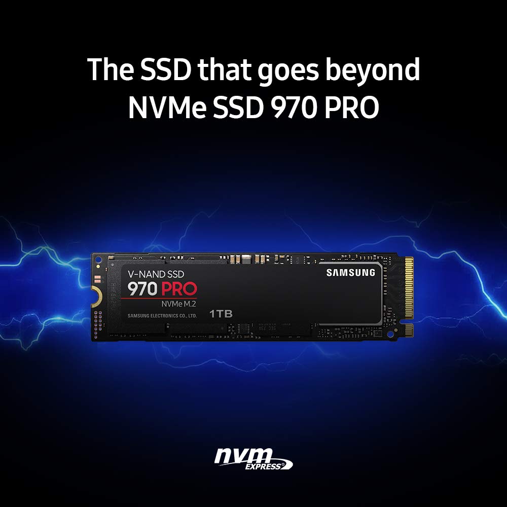 Samsung 970 Pro Ssd 1Tb - M.2 Nvme Interface Internal Solid State Drive With V-Nand Technology (Mz-V7P1T0Bw) Black/Red