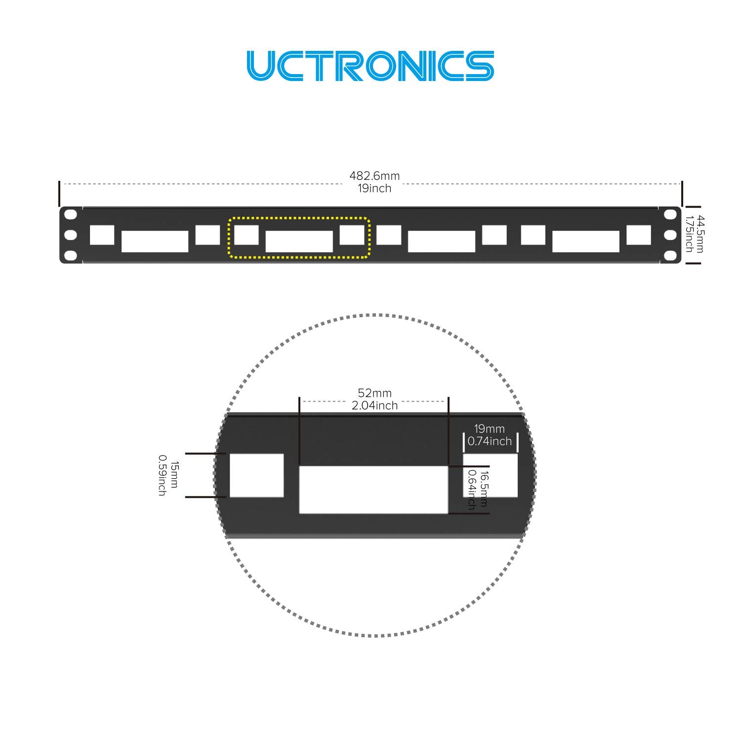 Uctronics 1U Rack For Raspberry Pi, 19'' Rackmount Supports 1 4 Units Of All Raspberry Pi 5/4B/3B/B+ Models
