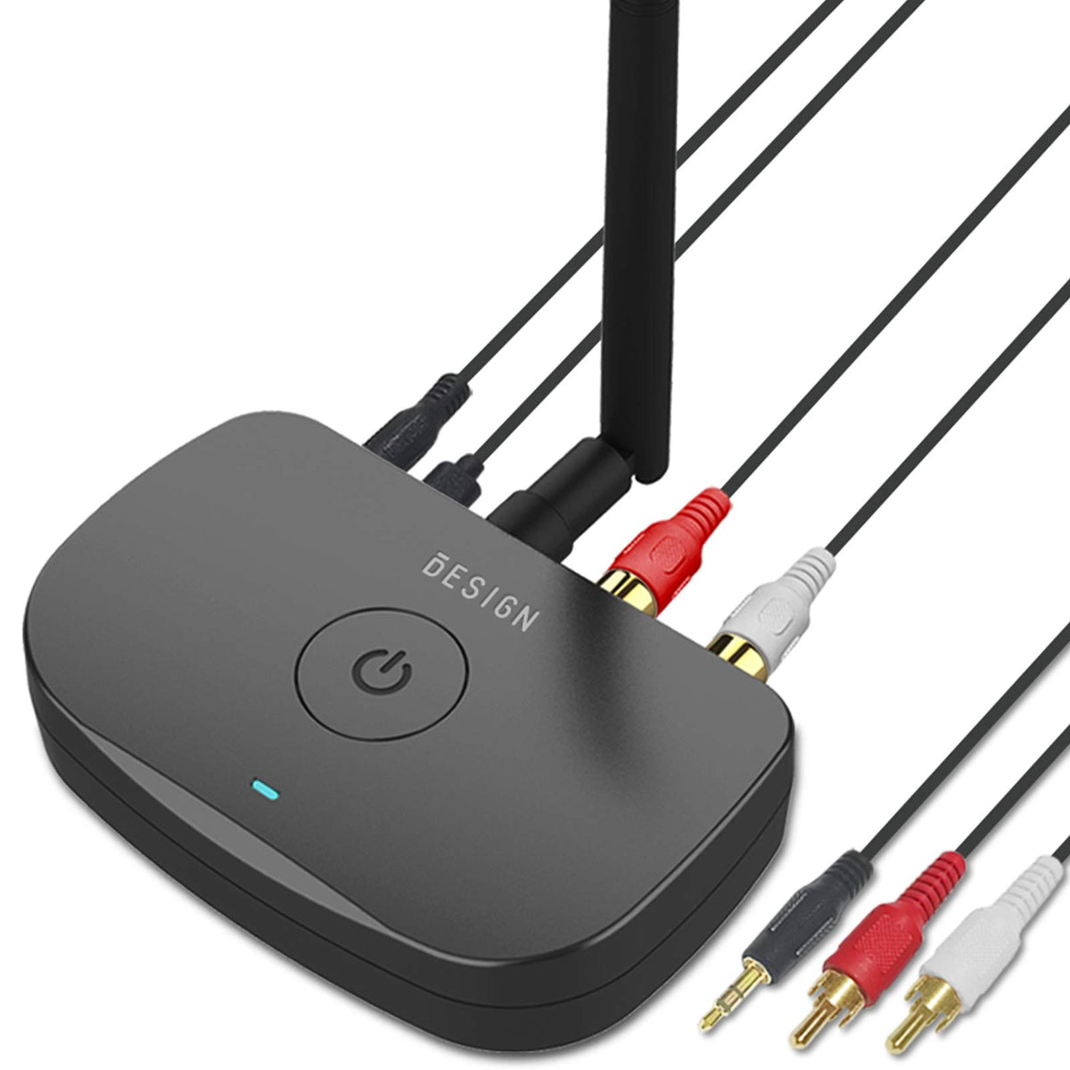 Besign Be Rca Long Range Bluetooth Audio Adapter, Hifi Wireless Music Receiver, Bluetooth 5.0 Receiver For Wired Speakers Or Hom