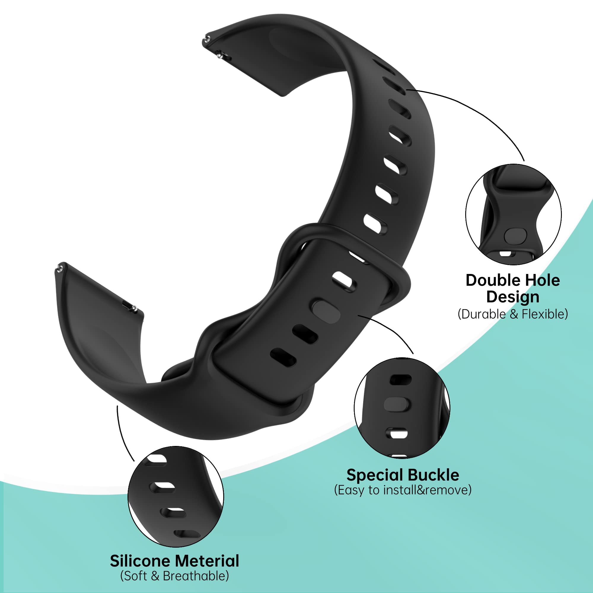 4 Packs Colorful Bands Compatible With Cosmo Jrtrack 2 Watch For Boys Girls,Soft Silicone Cute Kids Watch Bands For Cosmo Jrtrac