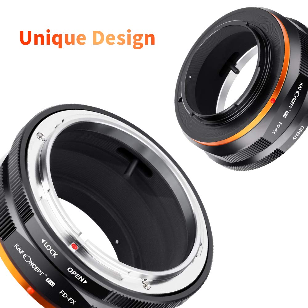 K&F Concept Lens Mount Adapter Compatible For Canon Fd Fl Lens To Fujifilm Fuji X Series X Fx Mount Mirrorless Cameras With Matting Varnish Design For Fuji Xt2 Xt20 Xe3 Xt1 X T2