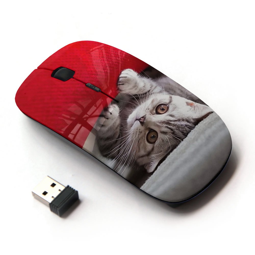 Koolmouse [ Optical 2.4G Wireless Mouse [ Cute American Kitten ]