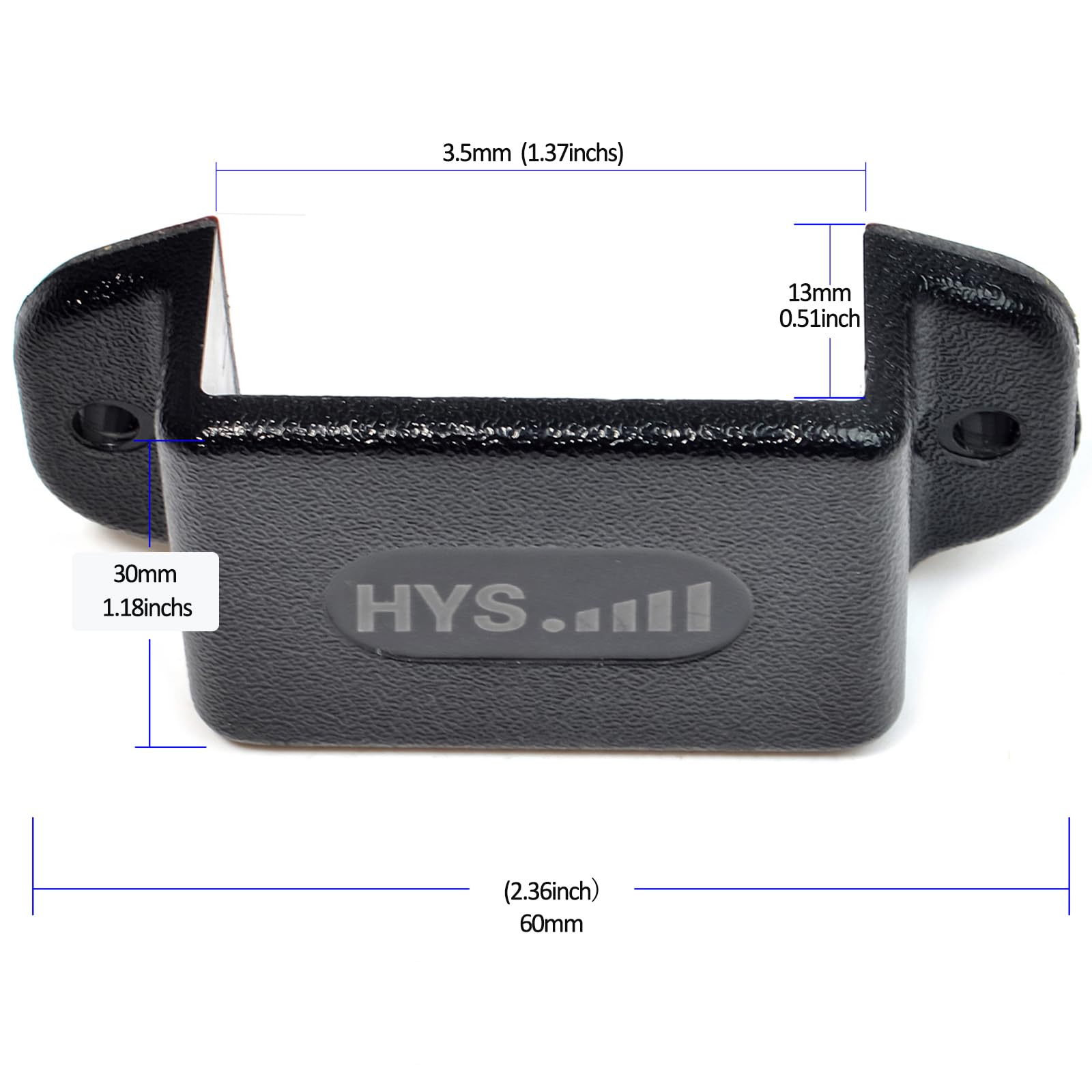 Hys Walkie Talkie Single Side Radio Car Mount, Car Radio Mounting Kit With Screws For Handheld Cb & Vhf Uhf Handheld Two Radio With Belt Clip (Packing Of 4Pcs)