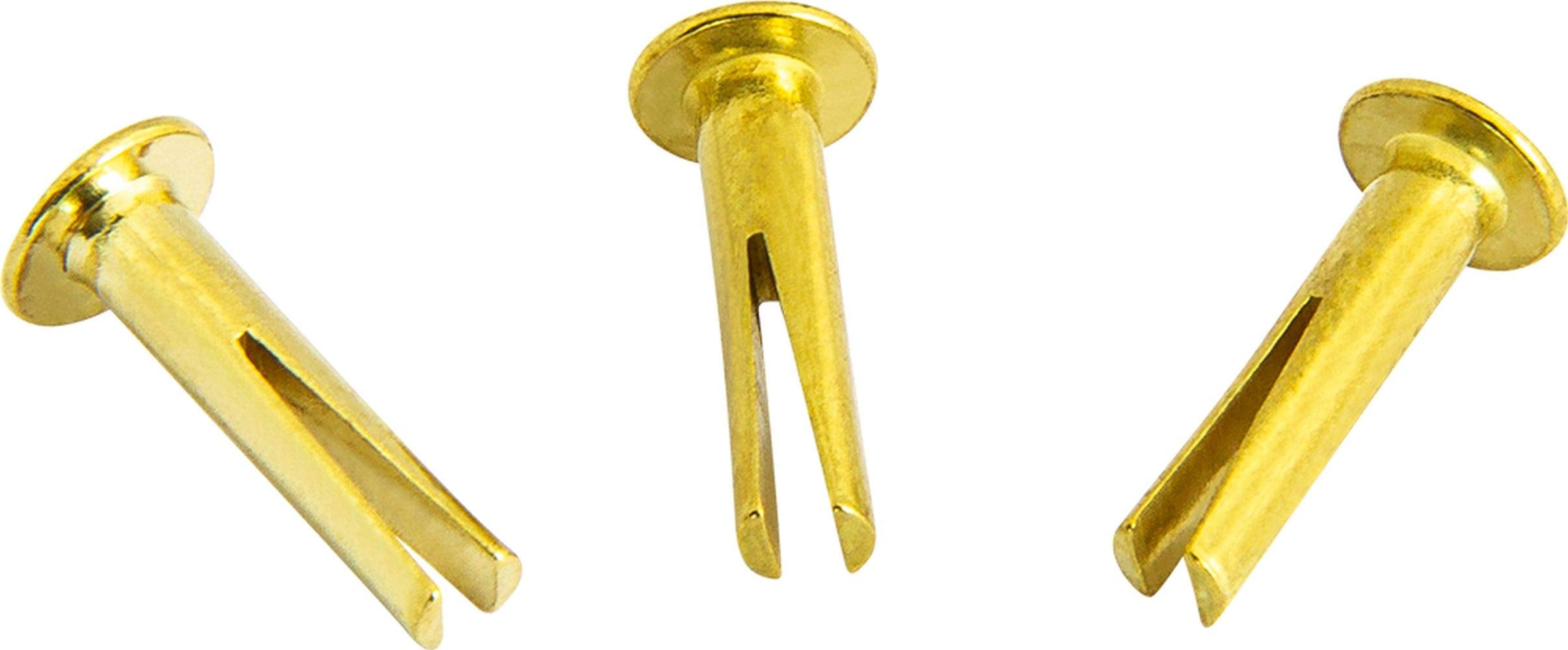 Meinl Cymbals Cymbal Rivets (Pack Of 3) Brass Plated Steel   Made In Germany   Split Design For At Home Installation, Perfect Fo