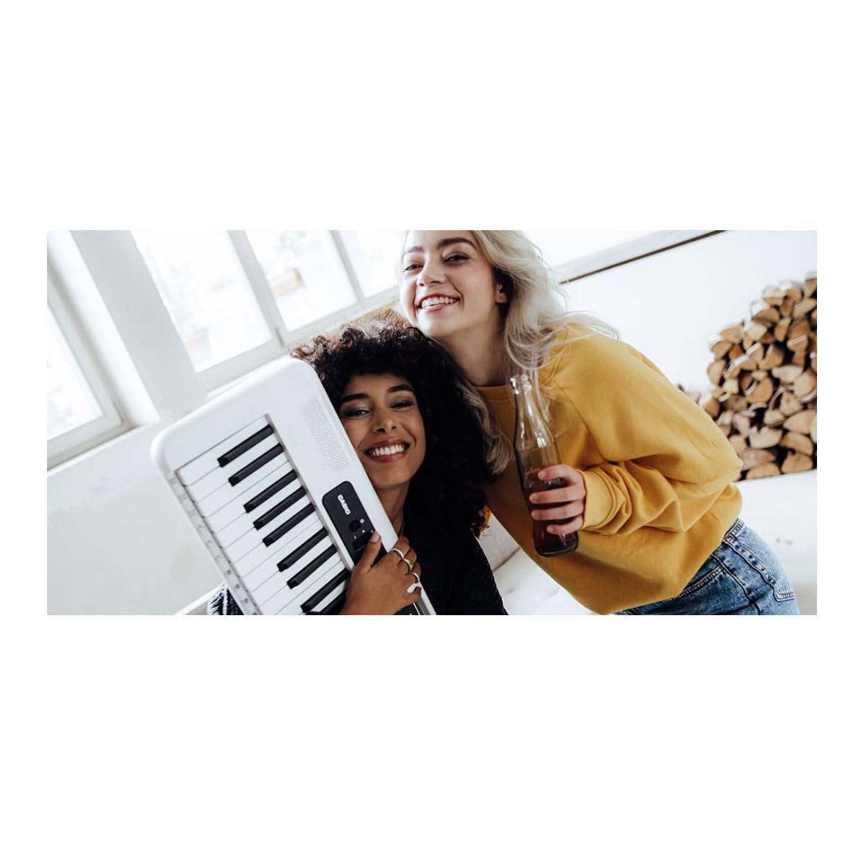 Casio Casiotone Ct S200We 61 Key Portable Keyboard (White)