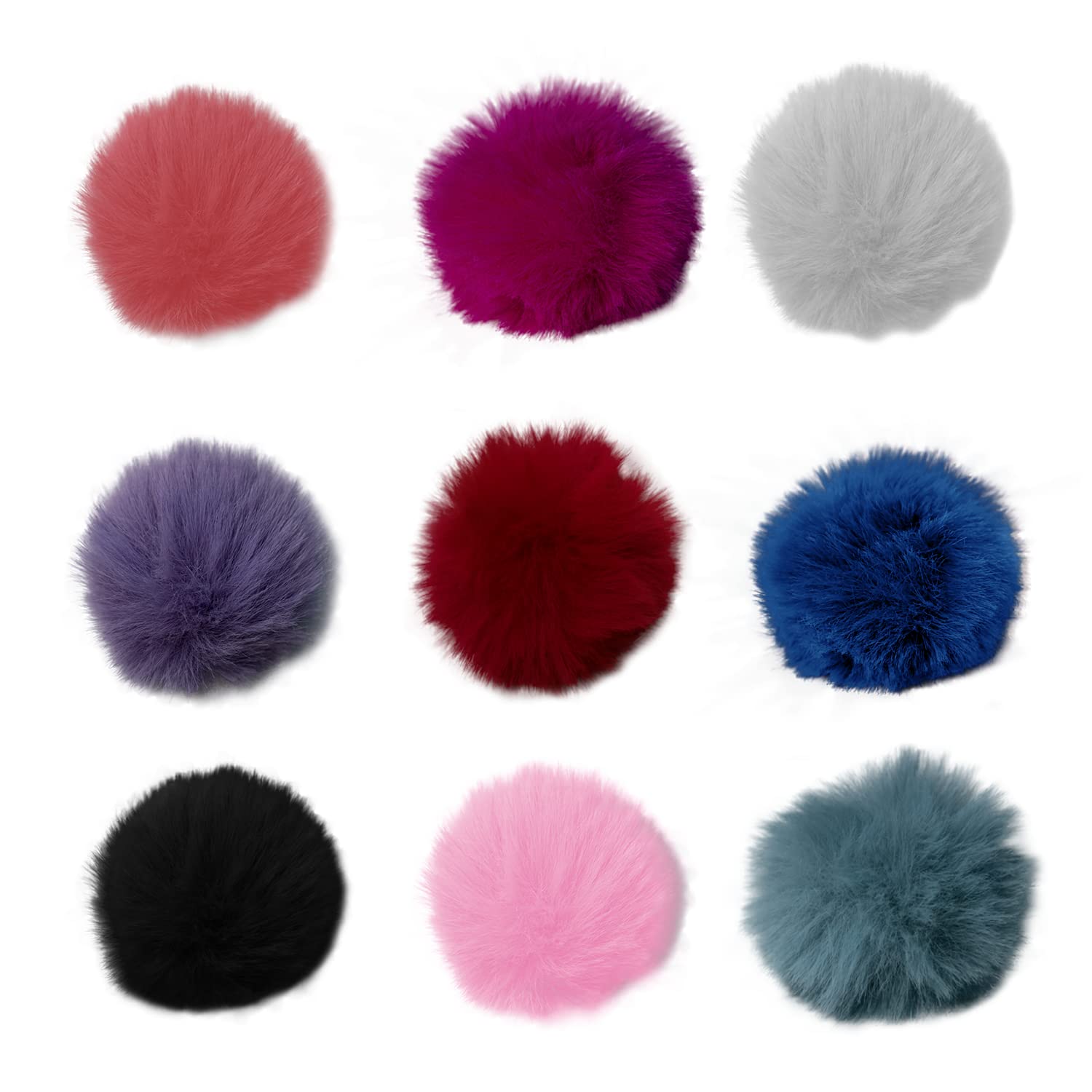 Mic Windscreen (Furry Cover, 9 Pack, Multi Color)