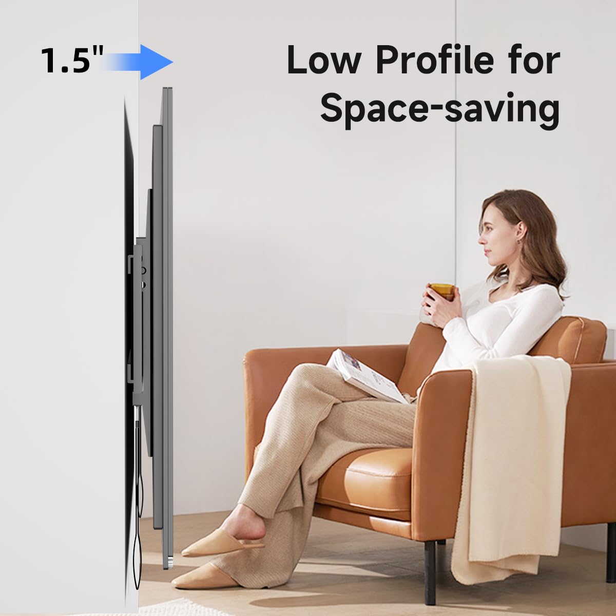 Suptek Tilt Tv Wall Mount Bracket For Most 42 90 Inch Tv, Universal Mount With Max 800X400Mm Vesa And 154Lbs Loading Capacity, F