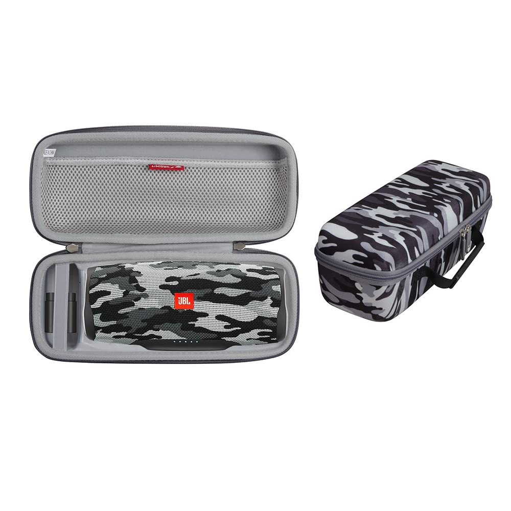 Hermitshell Travel Case for JBL Charge 5 / JBL Charge 4 (Black Camouflage)