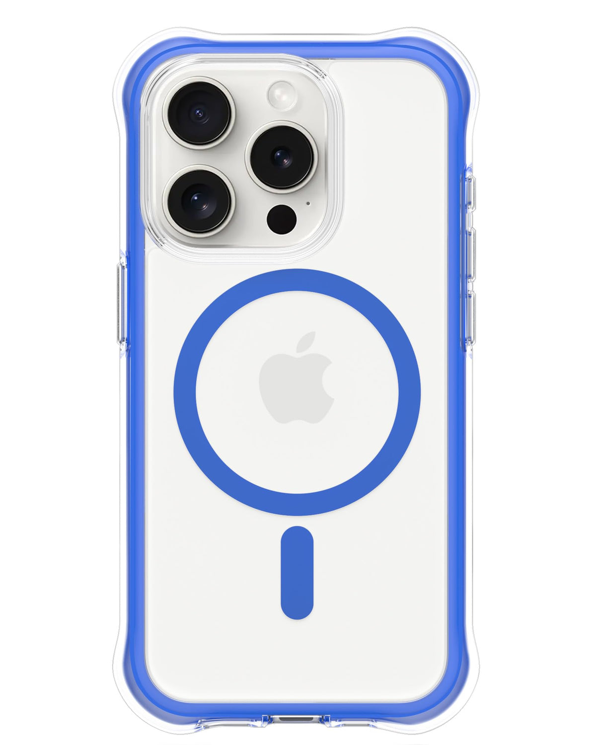 Ornarto Air Case For Iphone 15 Pro Clear, Compatible With Magsafe, Military-Grade Drop Protection Cover With Built-In Air-Blue