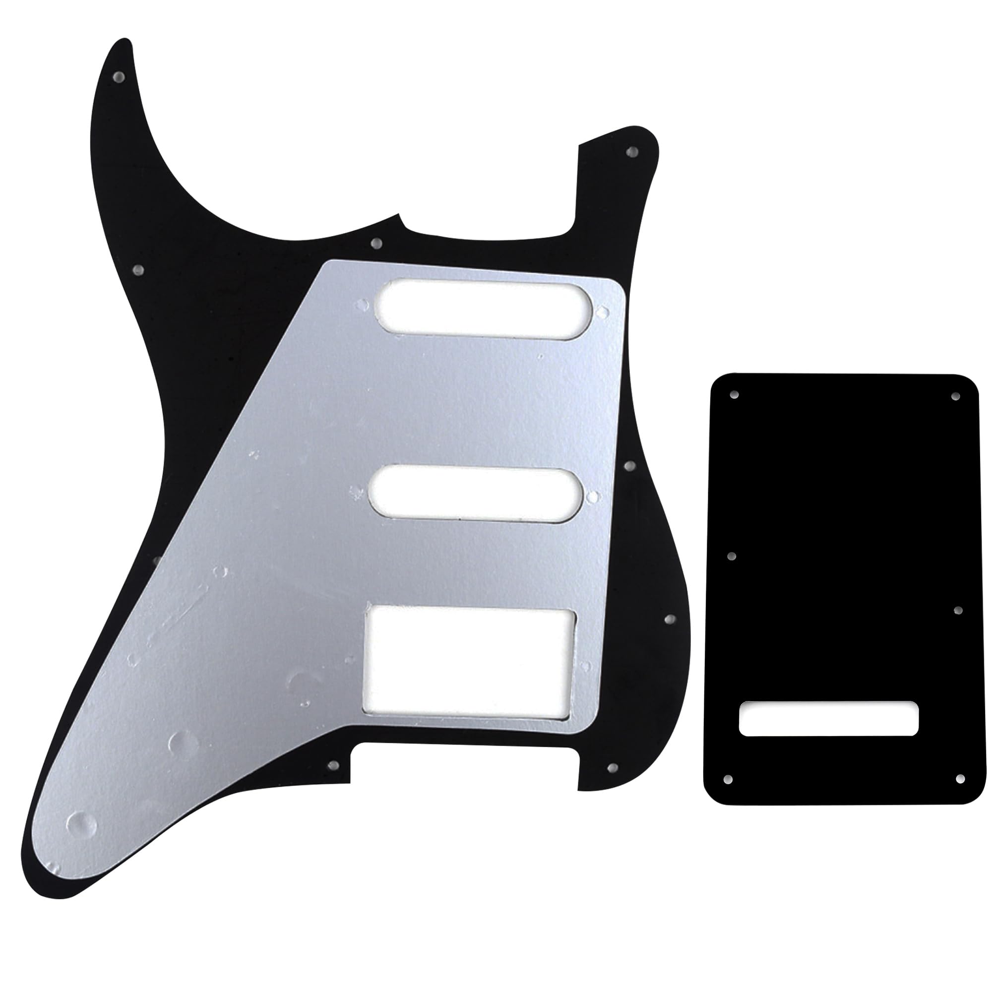 Musiclily Hss 11 Holes Strat Electric Guitar Pickguard And Backplate Set For Fender Us/Mexico Made Standard Stratocaster Modern